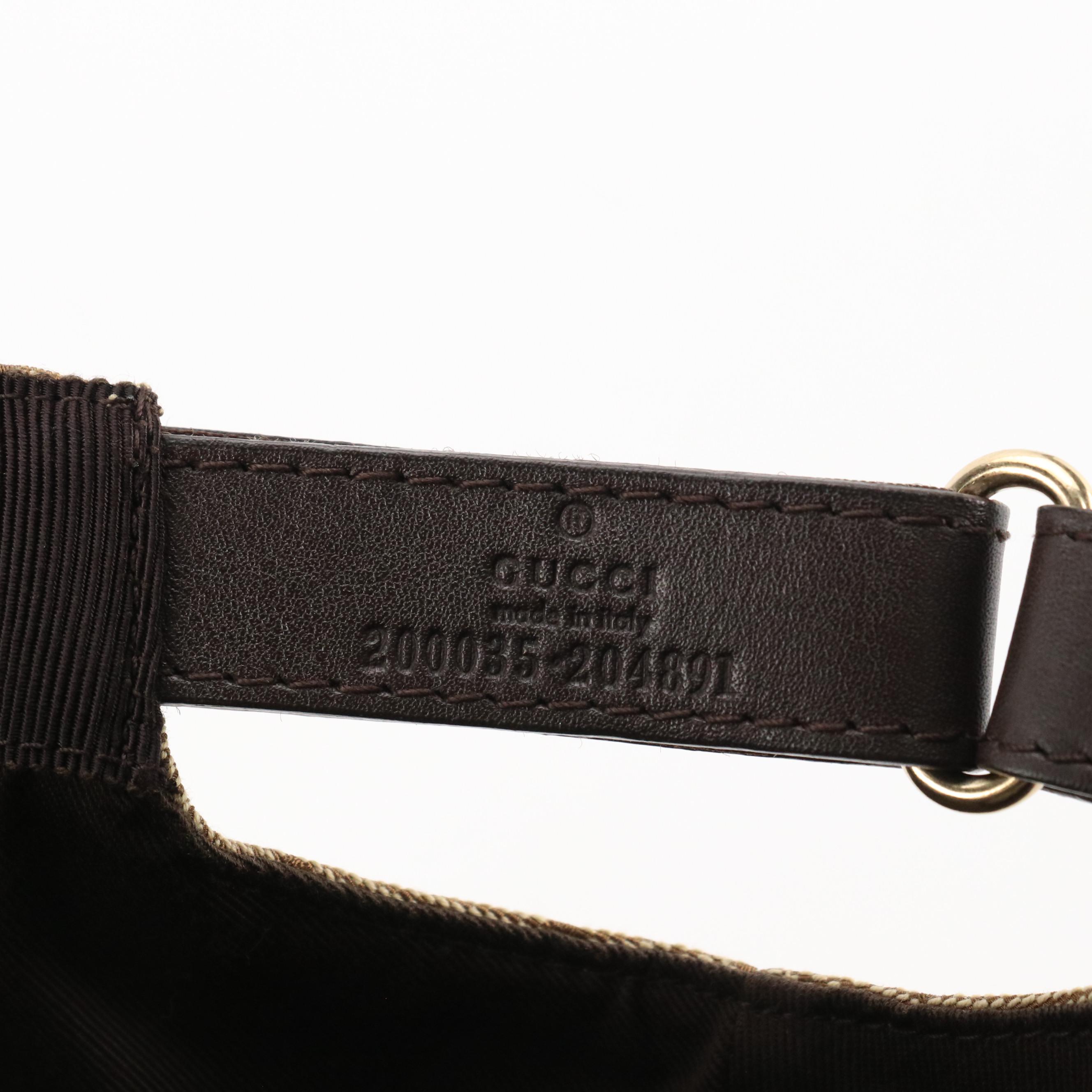 Gucci Web Striped GG Canvas Baseball Cap