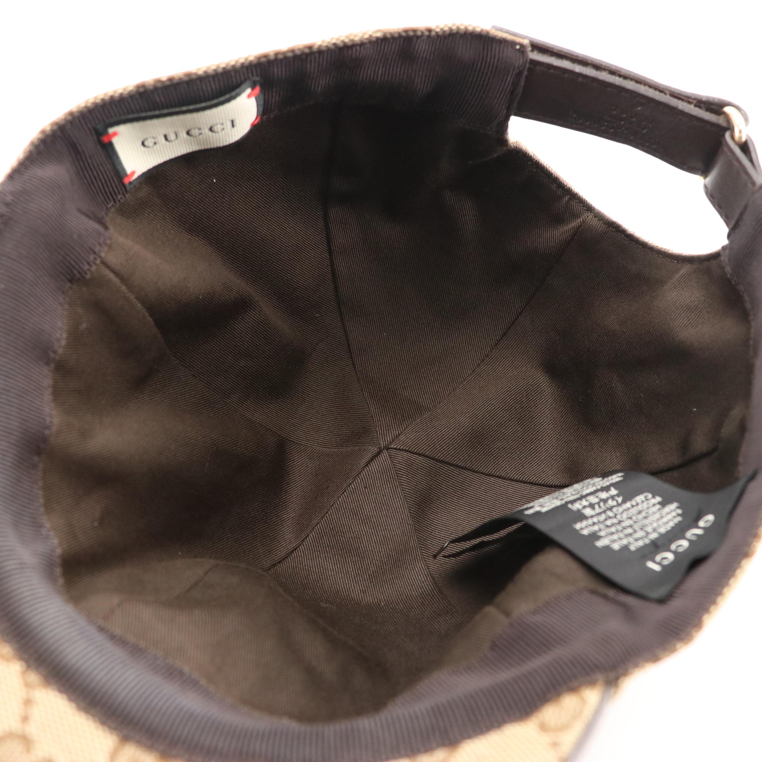 Gucci Web Striped GG Canvas Baseball Cap