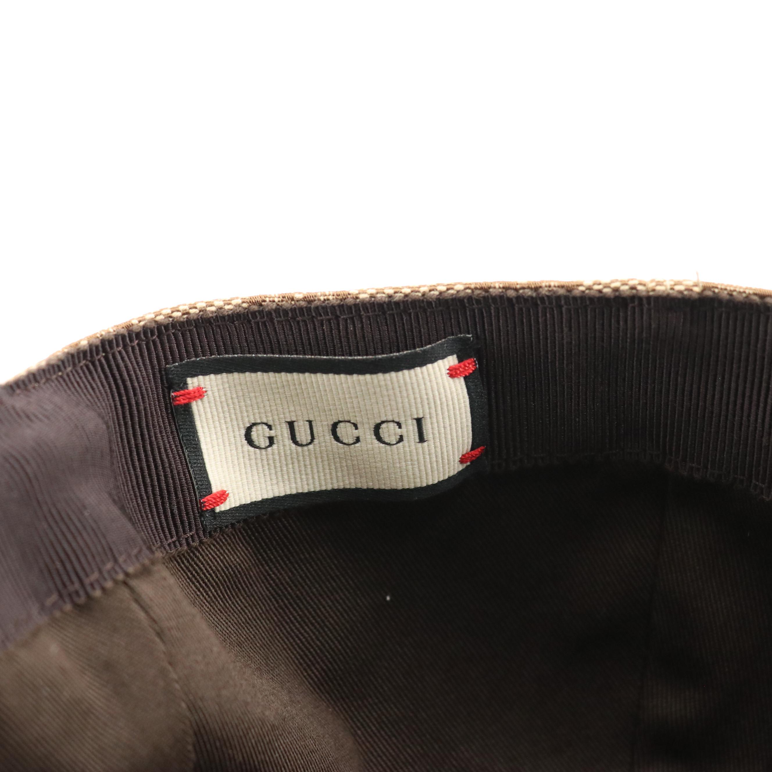 Gucci Web Striped GG Canvas Baseball Cap