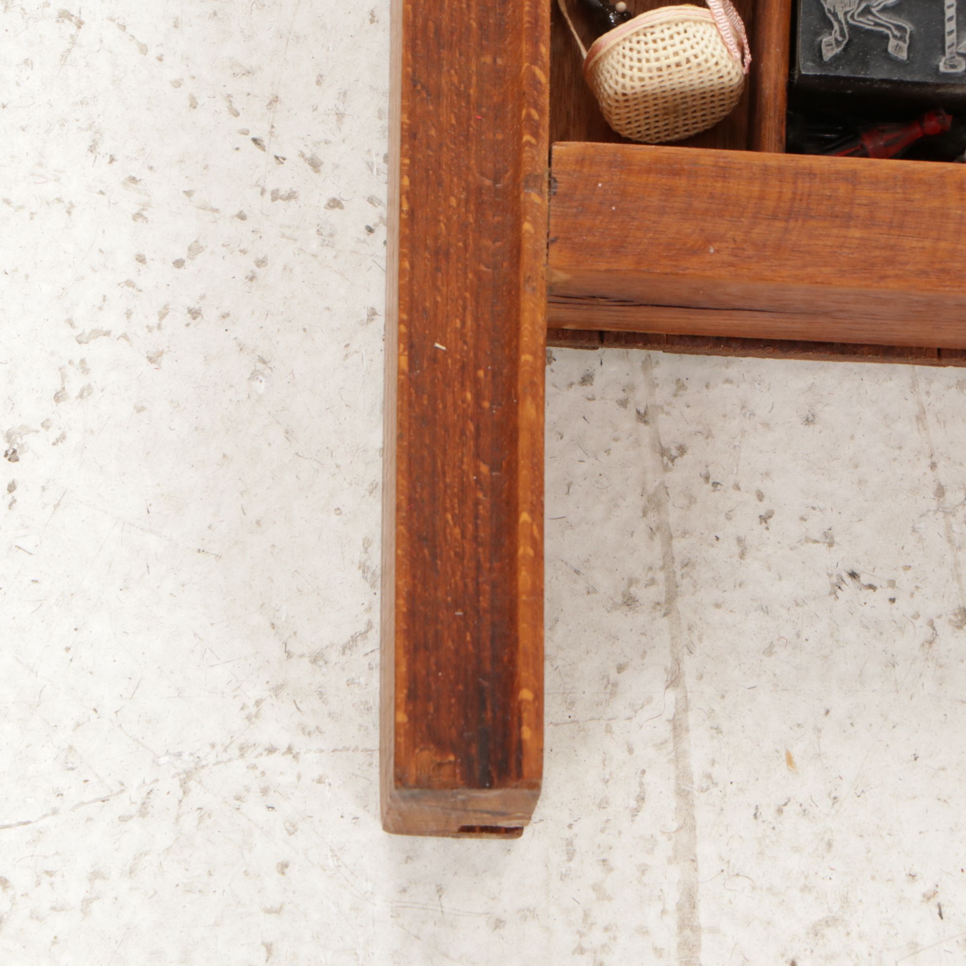 Wooden Printer's Letterpress Tray with Miniatures, Memorabilia and More