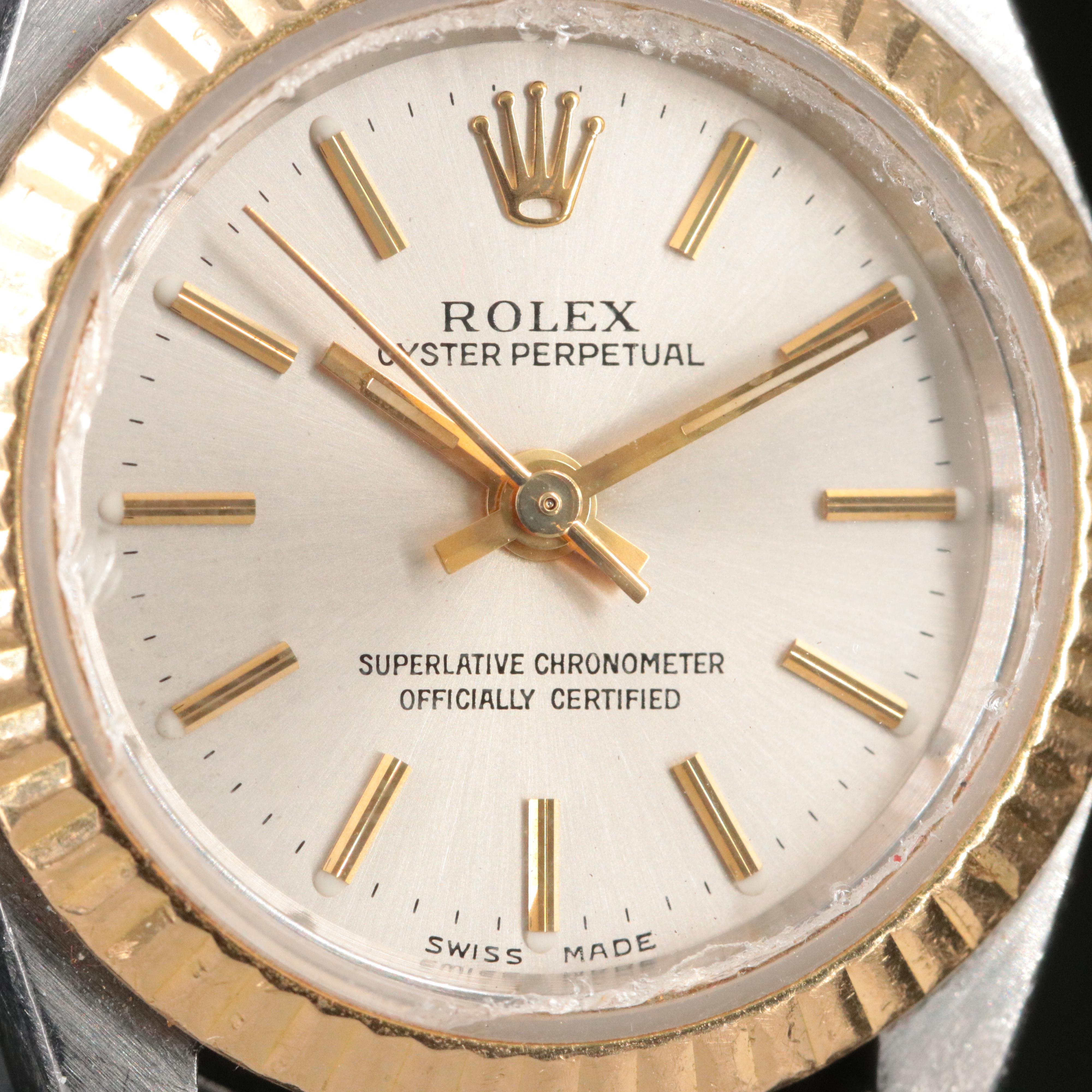 2002 Rolex Oyster Perpetual Two-Tone Model 76193 Watch
