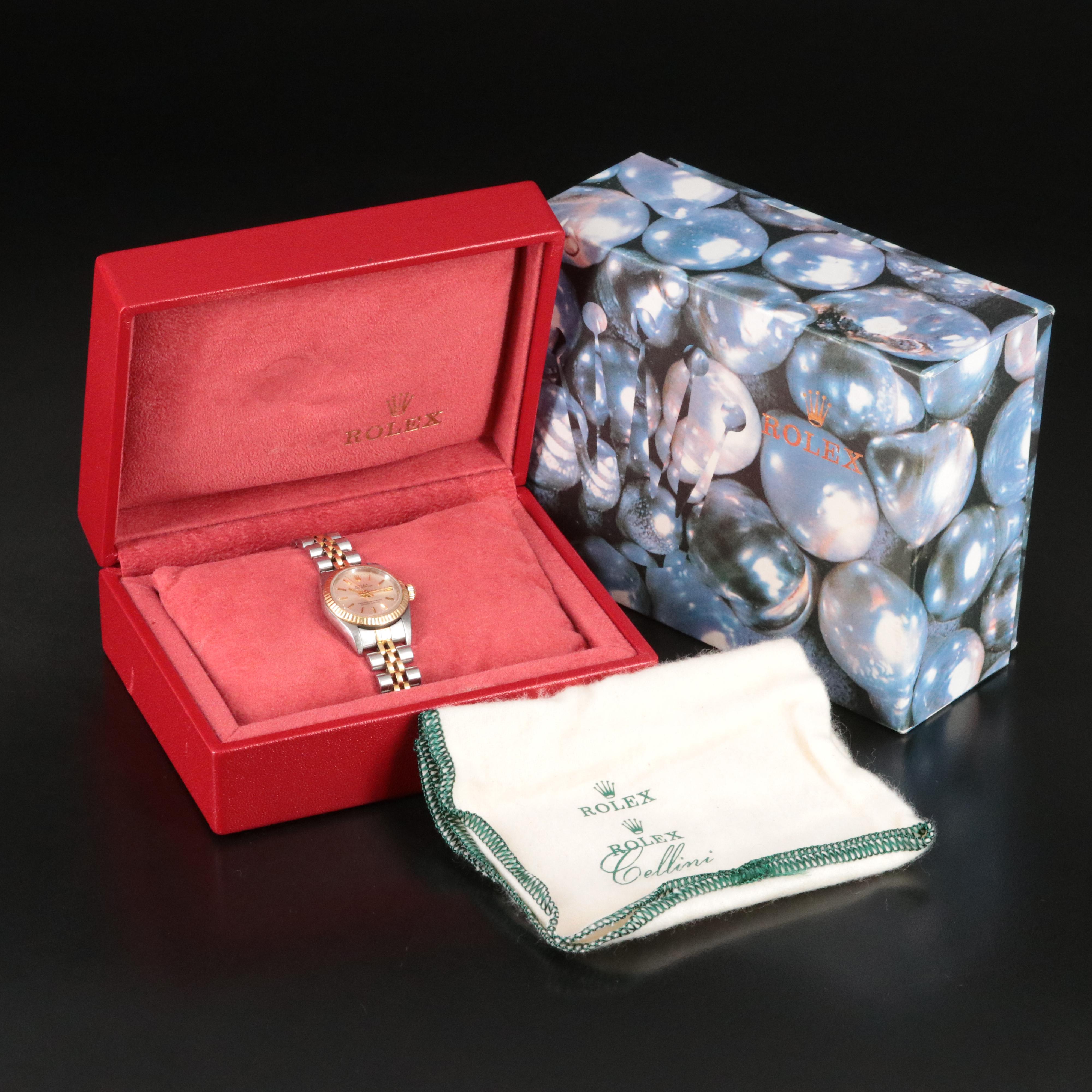 2002 Rolex Oyster Perpetual Two-Tone Model 76193 Watch