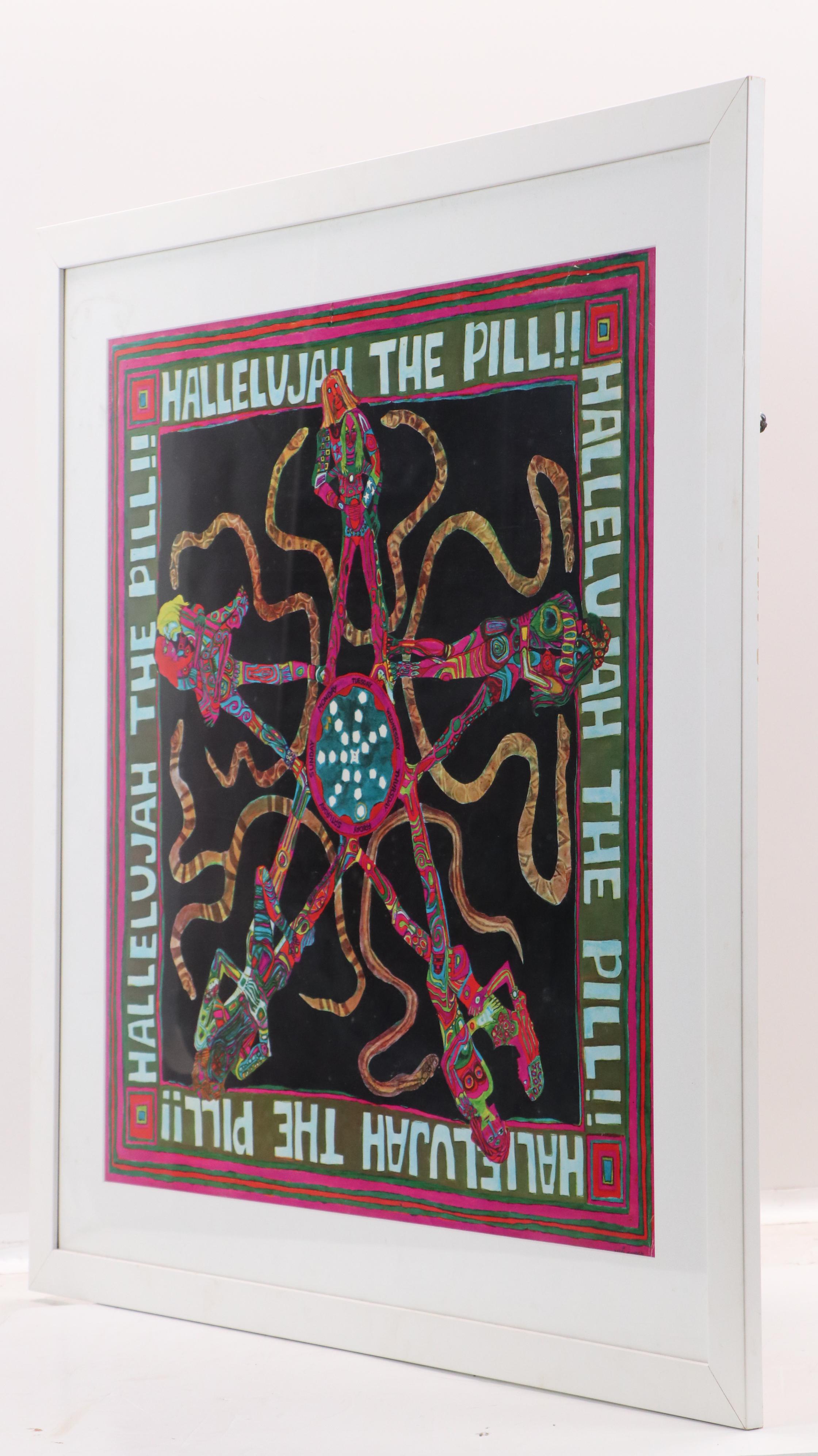 Offset Lithograph After Mari Tepper "Hallelujah the Pill!!"