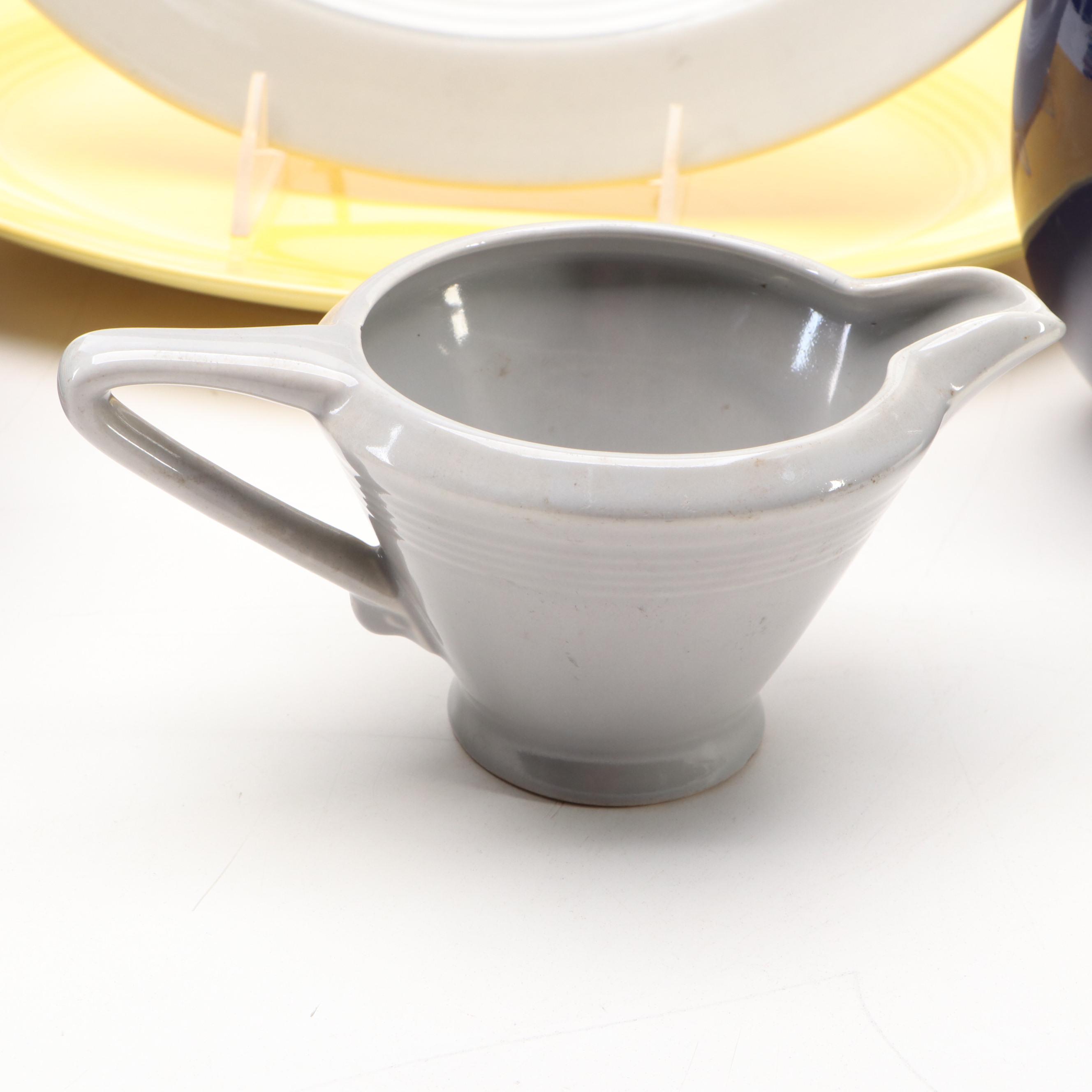 Homer Laughlin "Fiesta" and Harlequin Art Deco Style Dinnerware