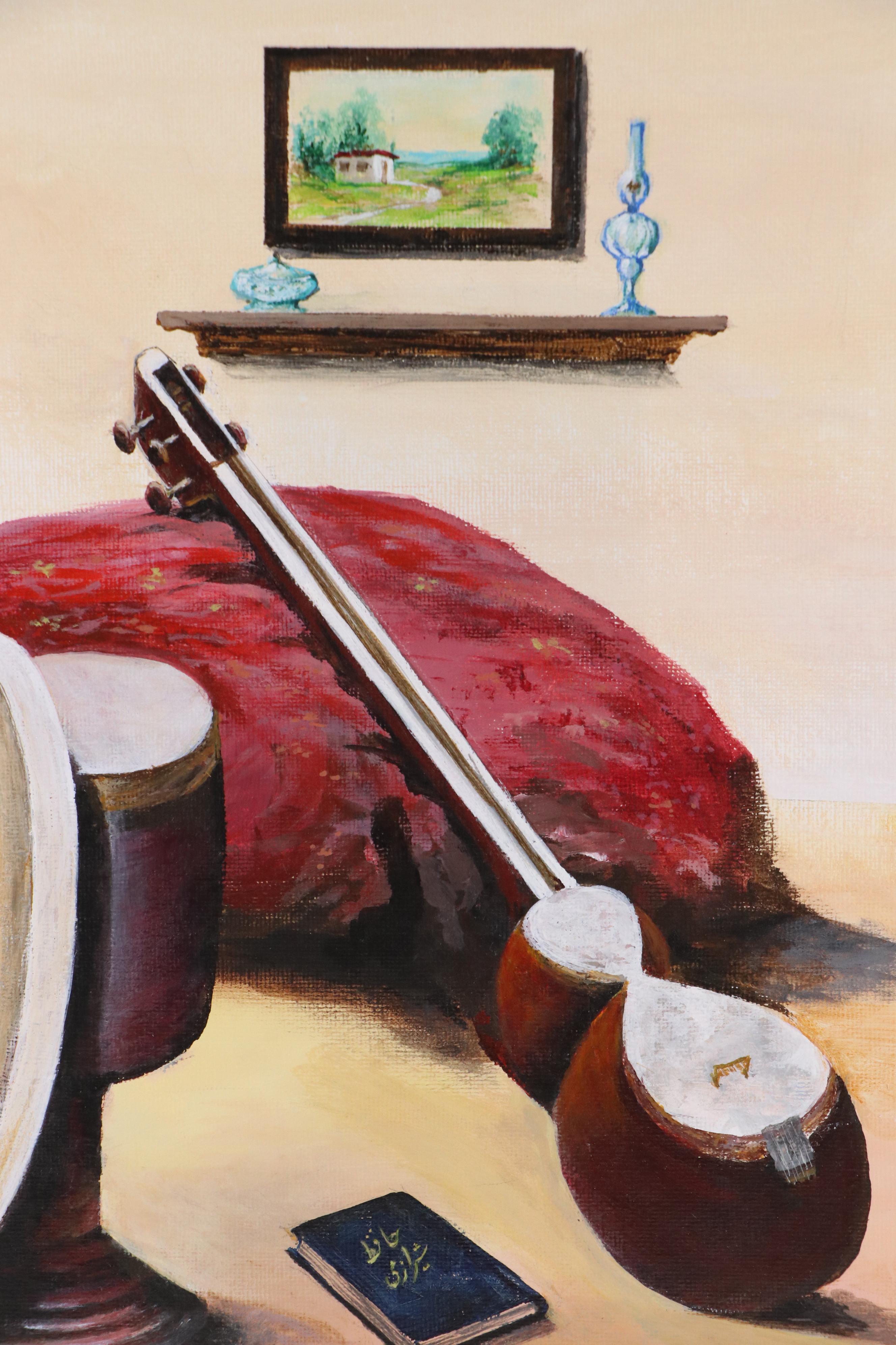 G. Parva Still Life Acrylic Painting, Late 20th Century