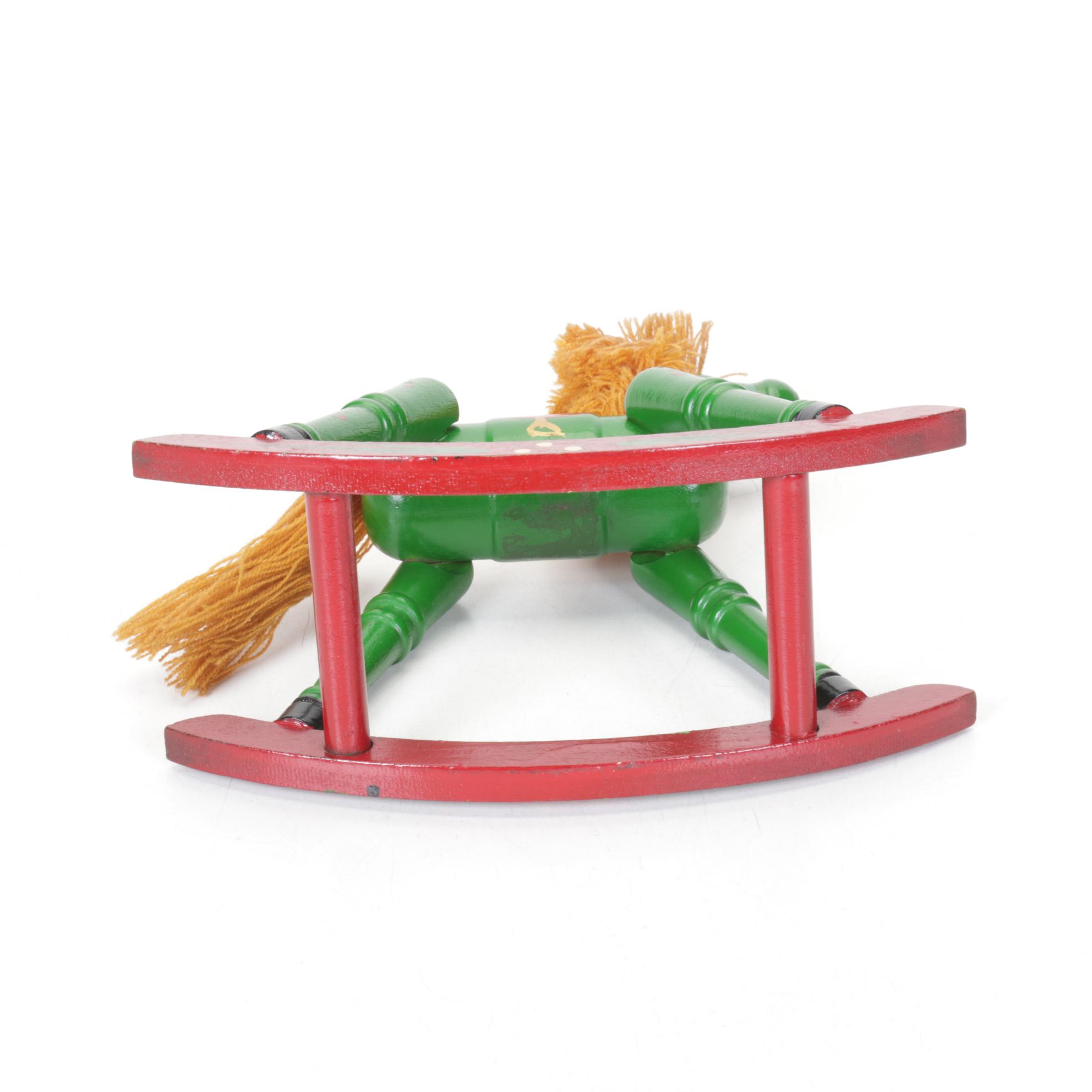 Hand-Crafted Carousel Horse Figurines & Puzzle