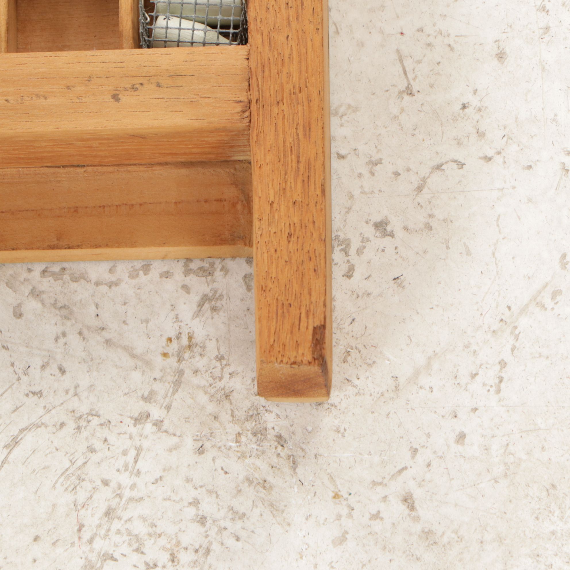 Wooden Printer's Letterpress Typeset Tray of Farm Miniatures & More Memorabilia