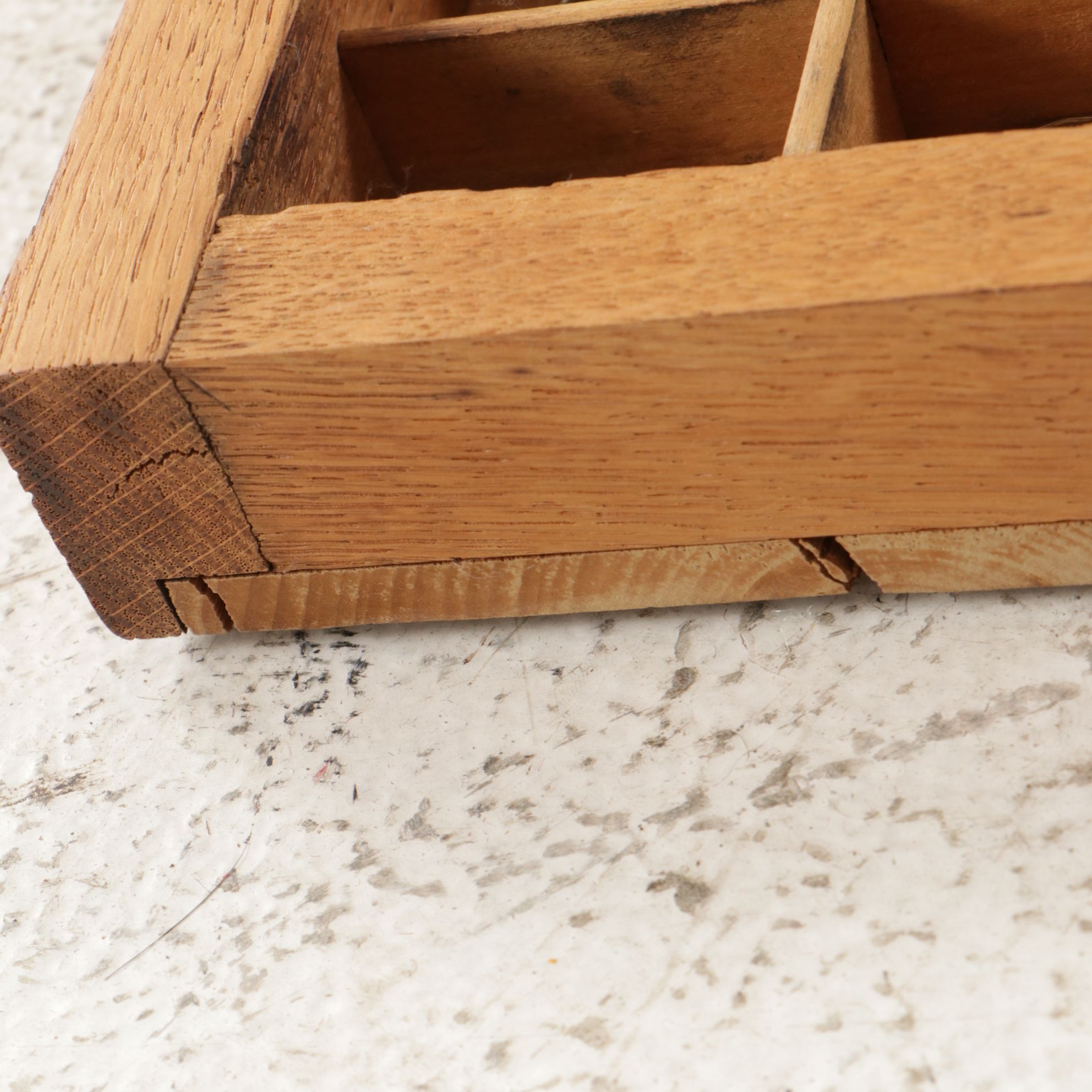 Wooden Printer's Letterpress Typeset Tray of Farm Miniatures & More Memorabilia