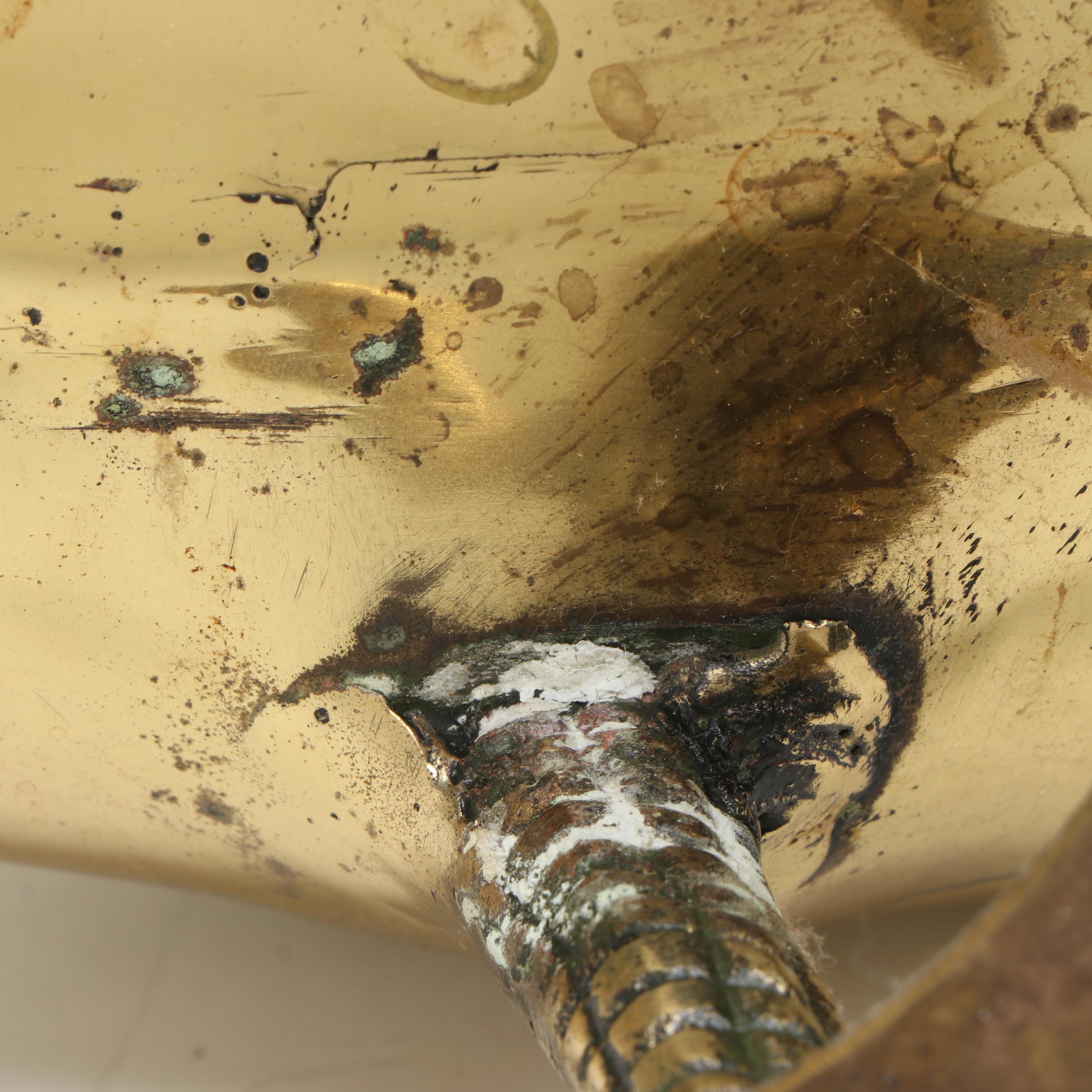 Brass Honking Knobbed Goose Figure