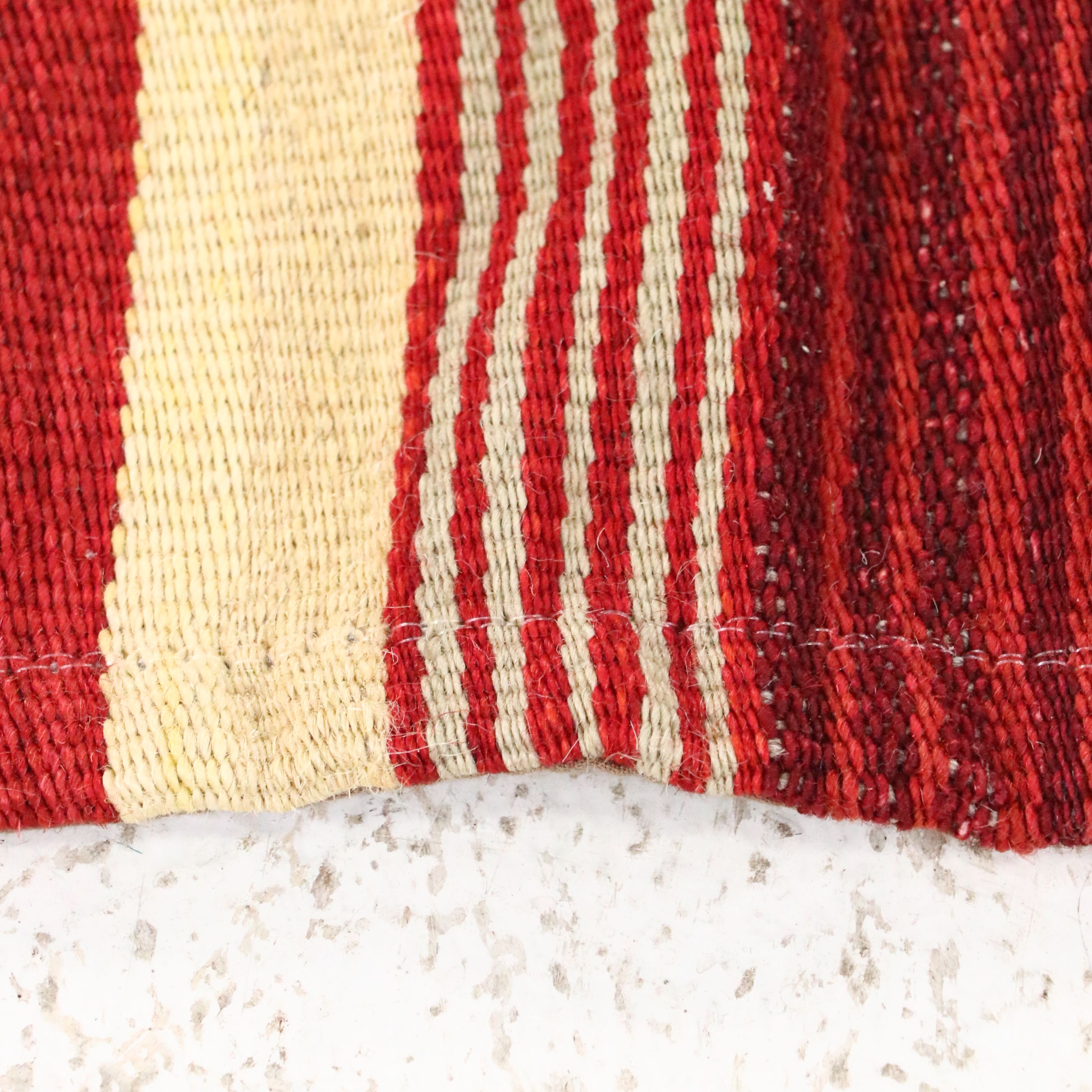 4'7 x 6'7 Handwoven Stitched-Panel Flatweave Area Rug