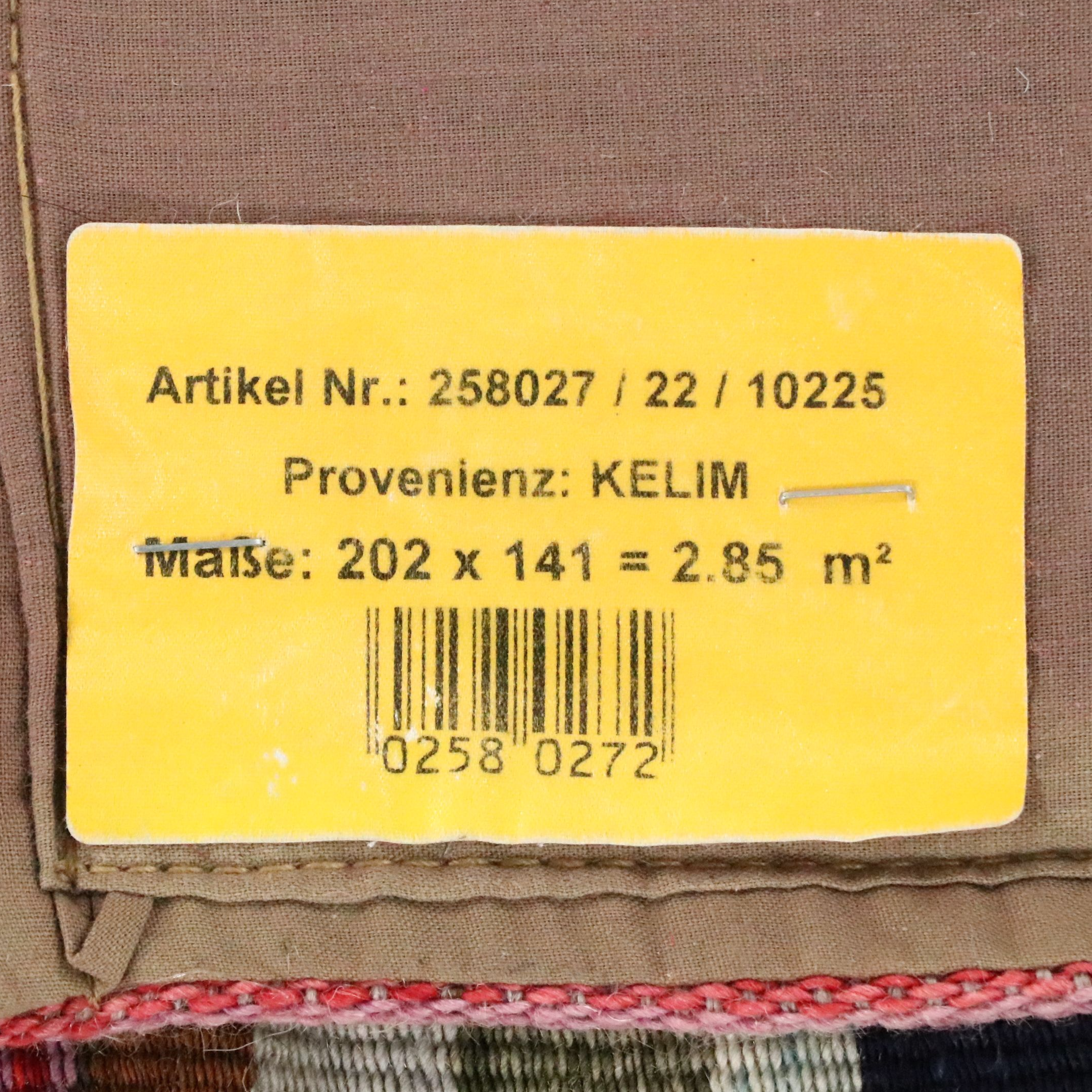 4'7 x 6'7 Handwoven Stitched-Panel Flatweave Area Rug