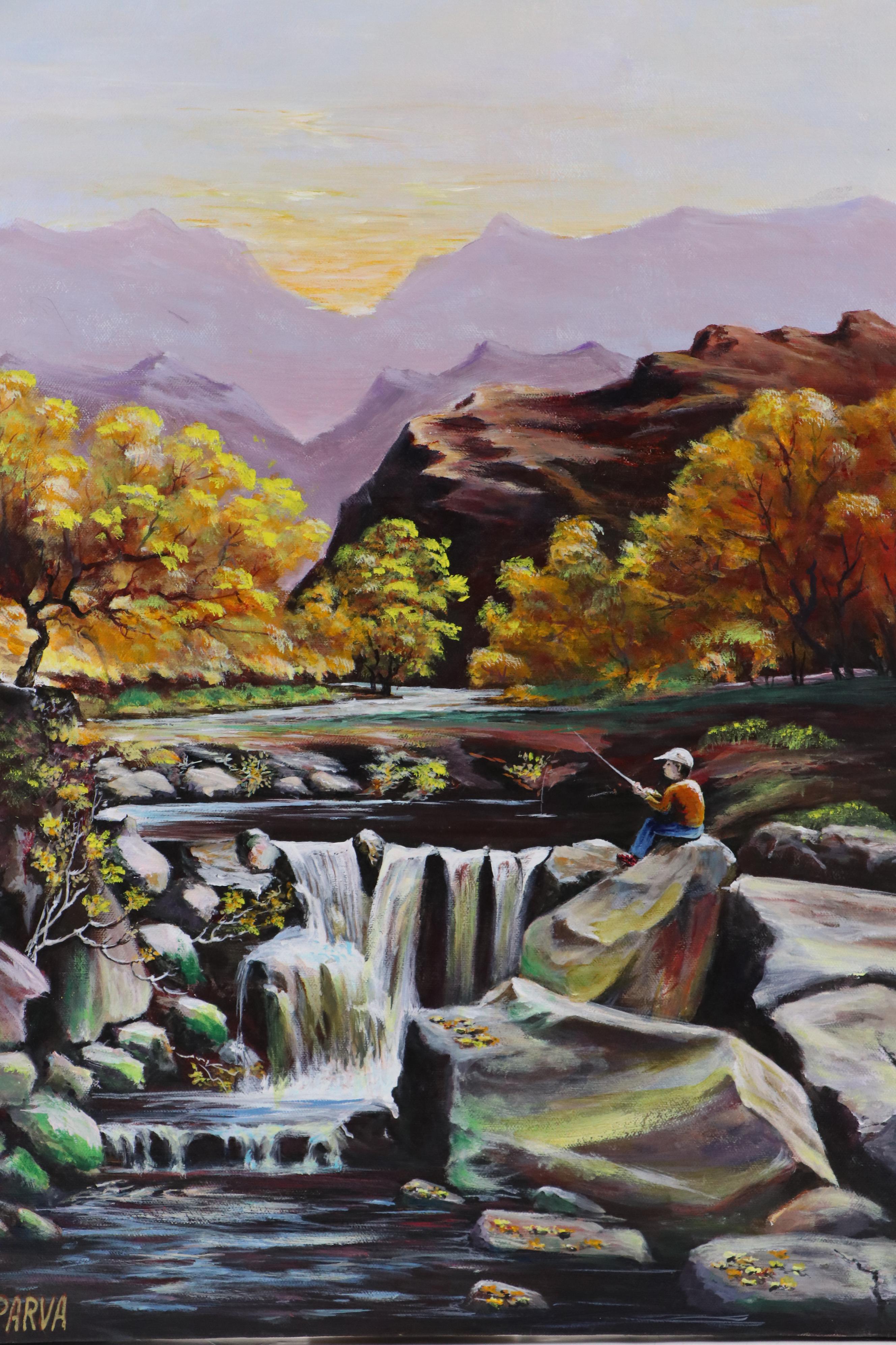 G. Parva Acrylic Landscape Painting