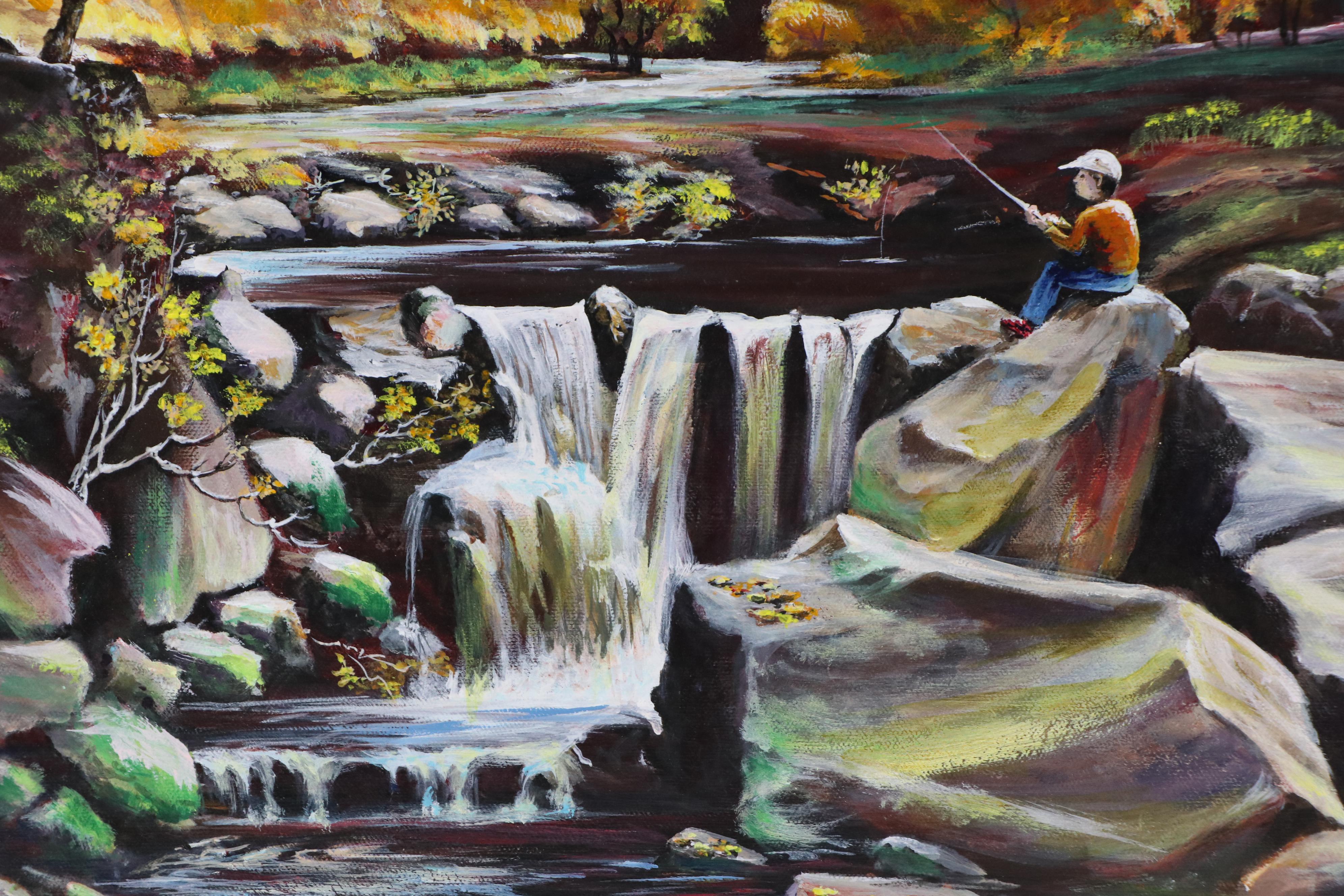 G. Parva Acrylic Landscape Painting