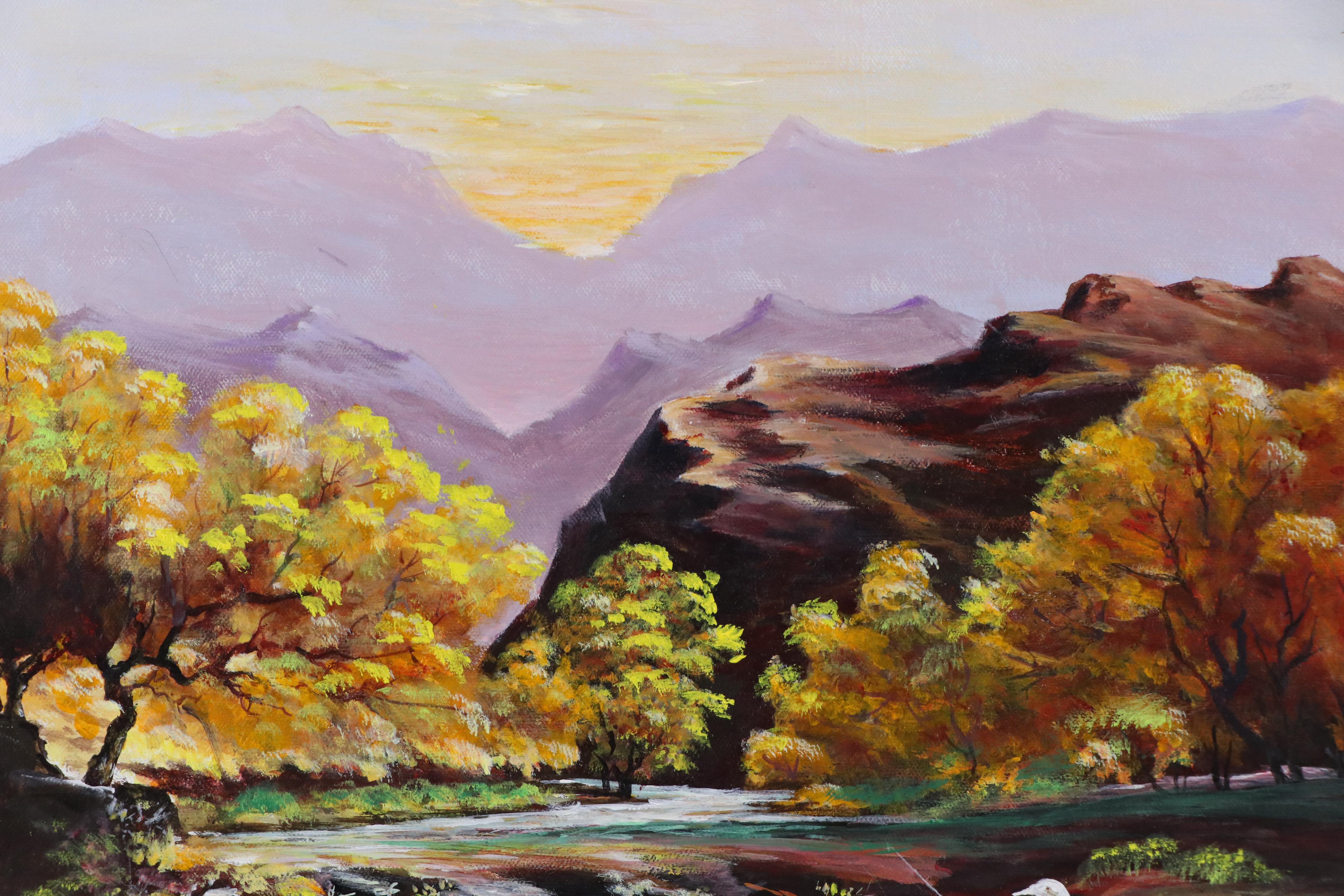 G. Parva Acrylic Landscape Painting