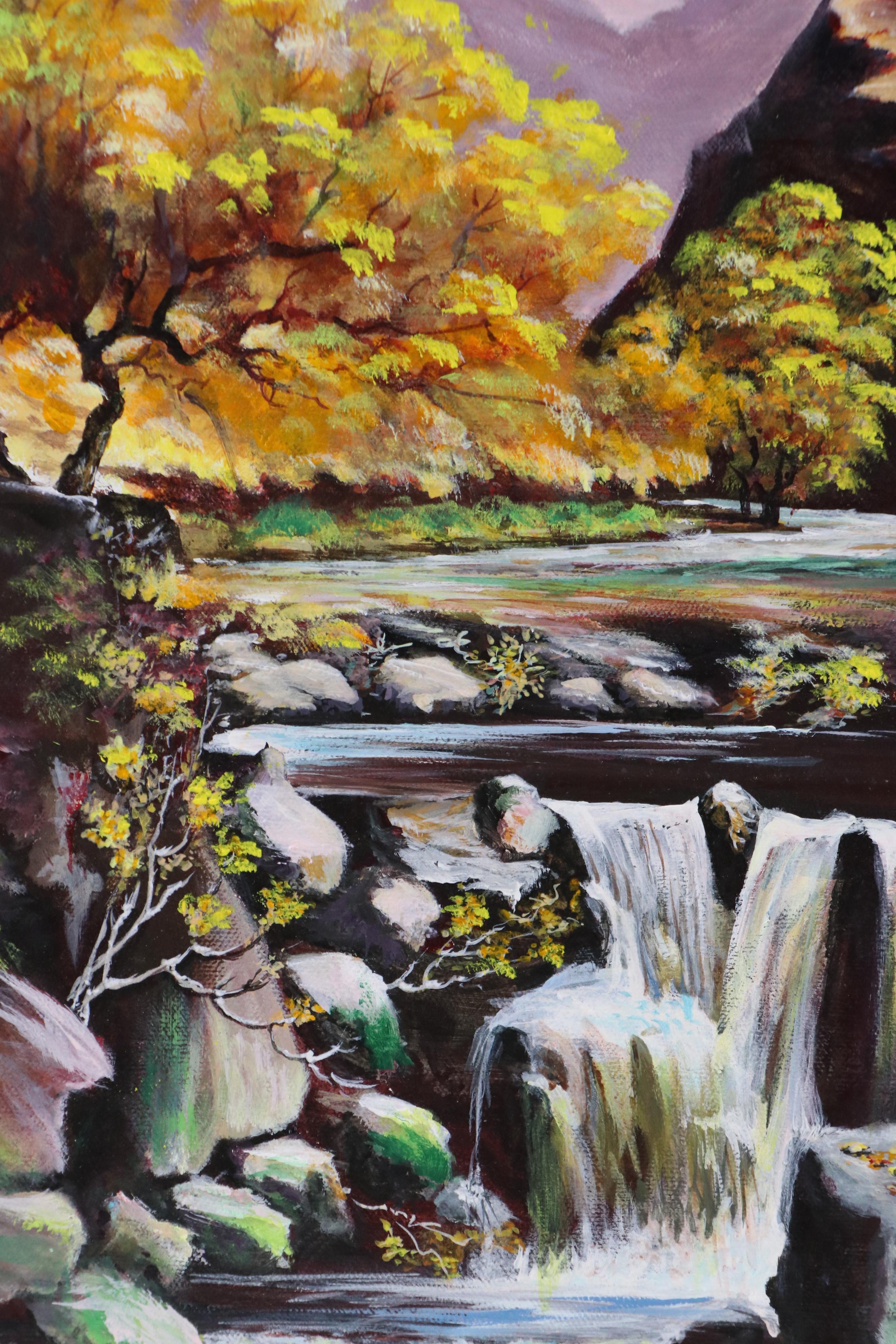 G. Parva Acrylic Landscape Painting