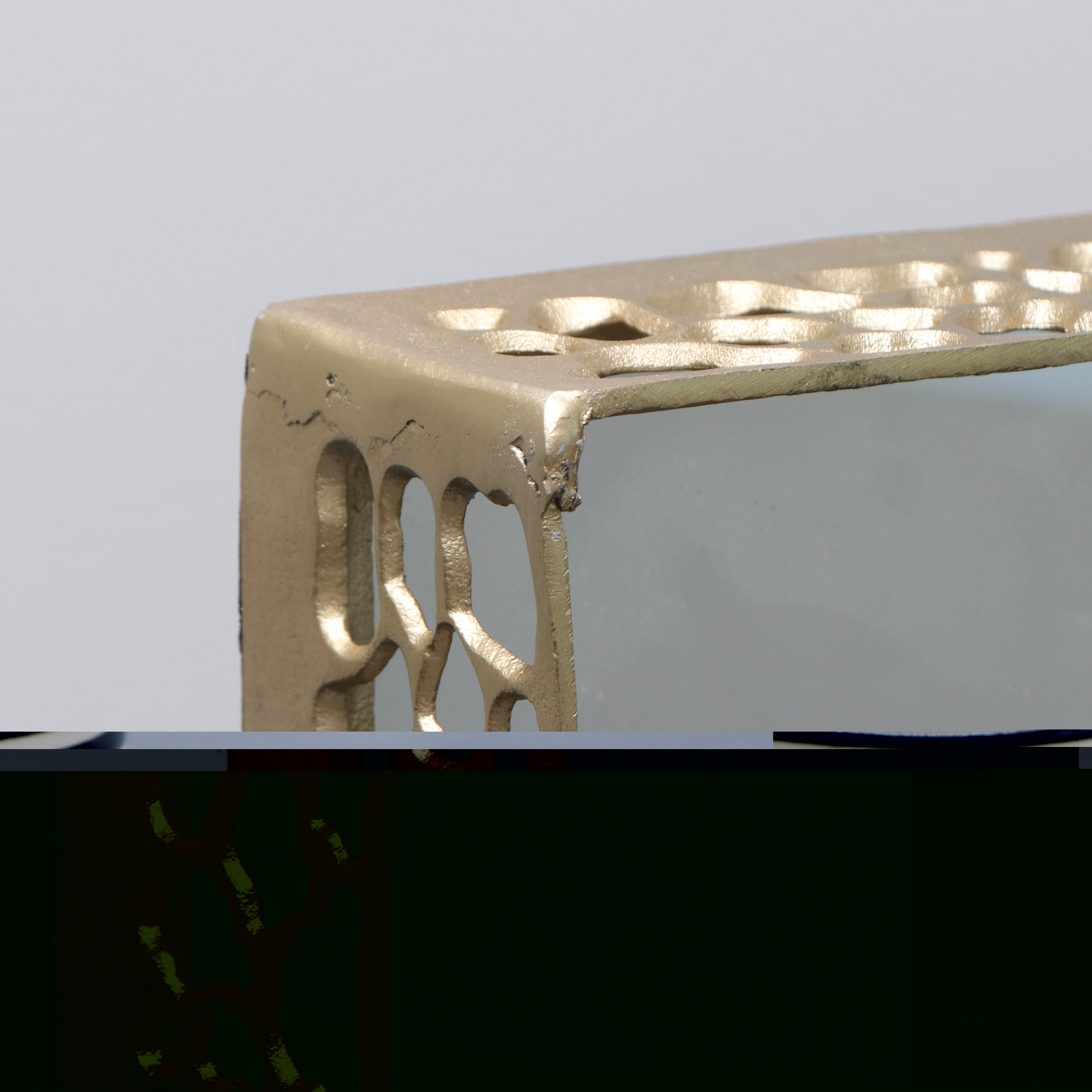 Stylecraft "Rochford" Textured Glass Table Lamp, Surya "Emily" Vases, and Décor