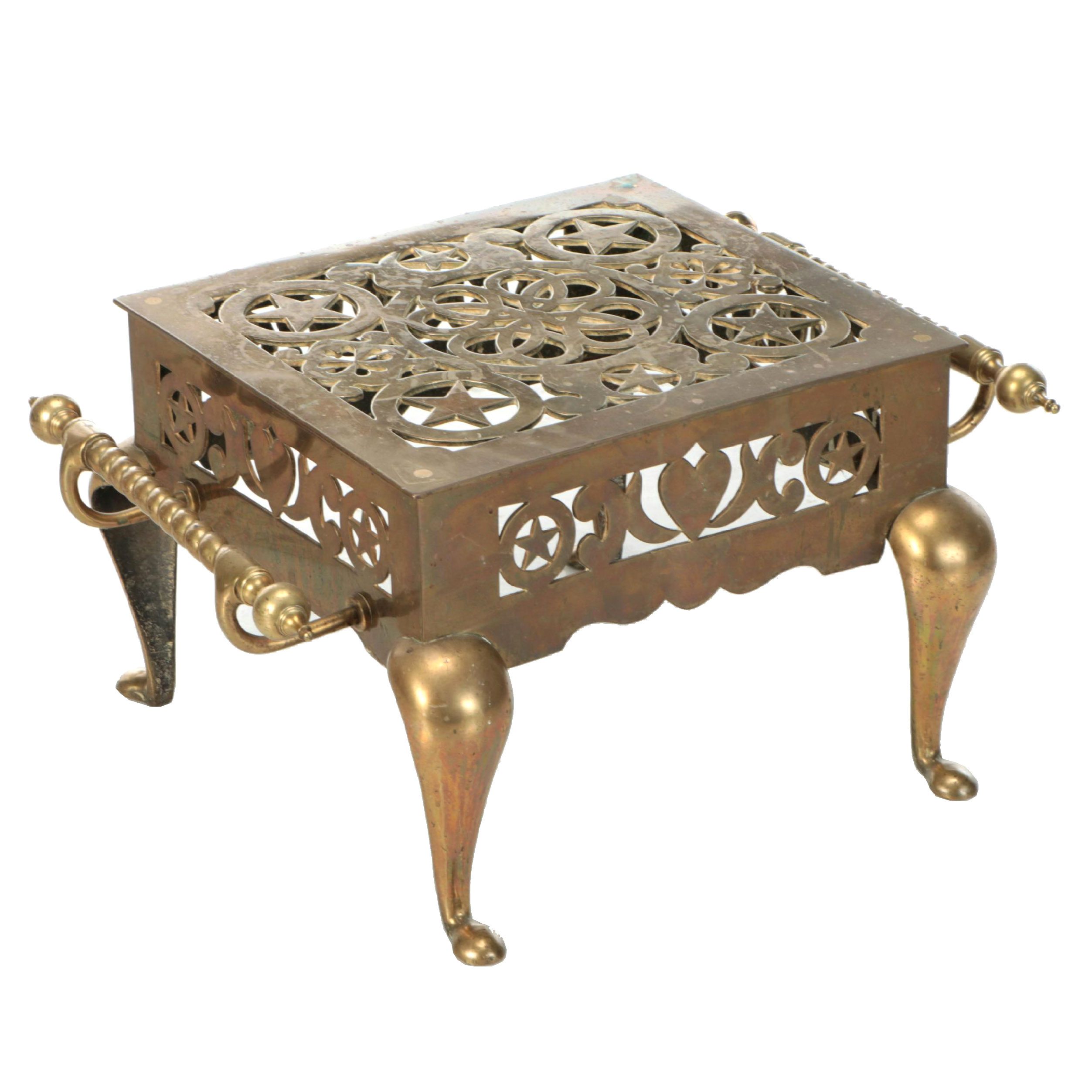 Cast Brass Fireplace Footman