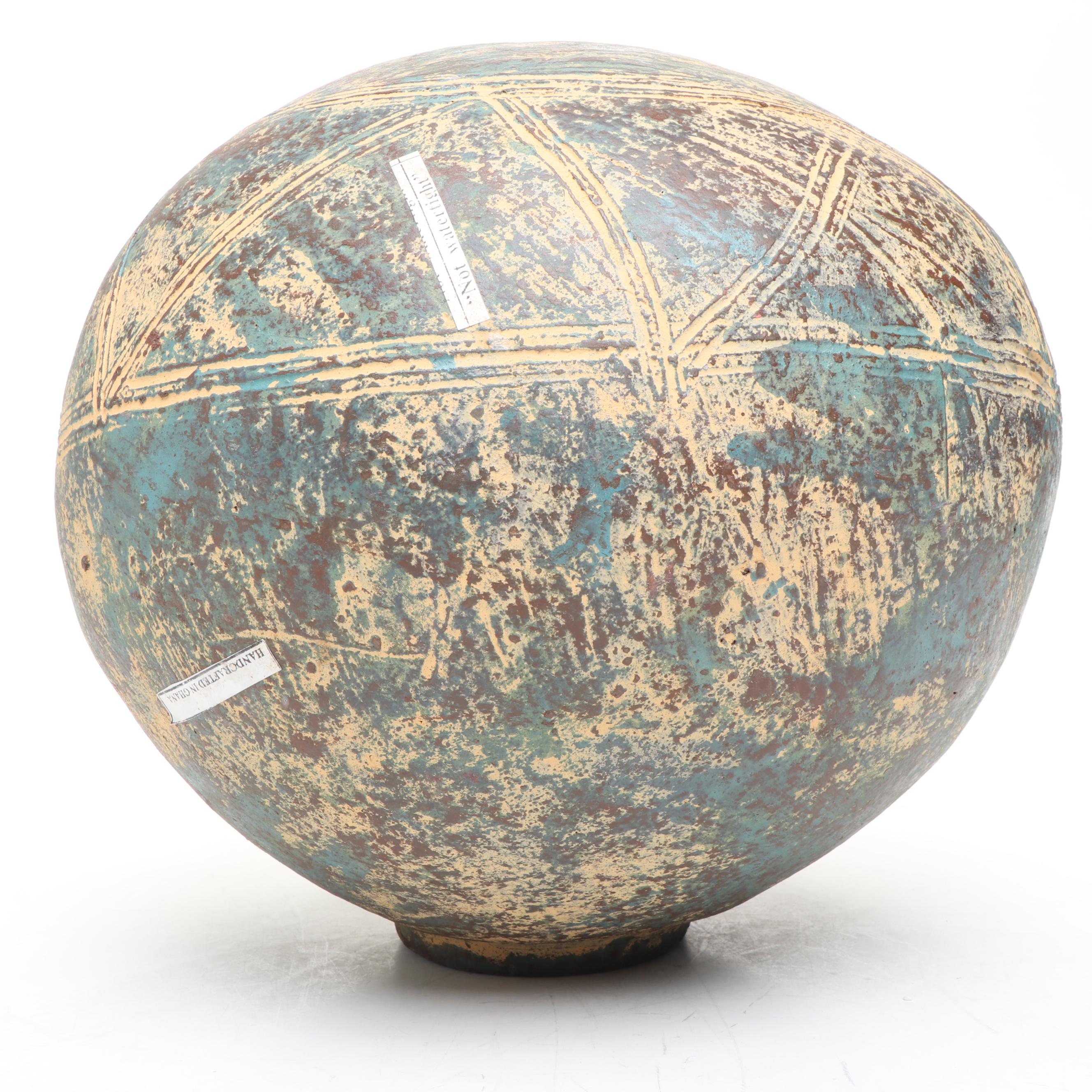 Ghanaian Handcrafted Pottery Vessel