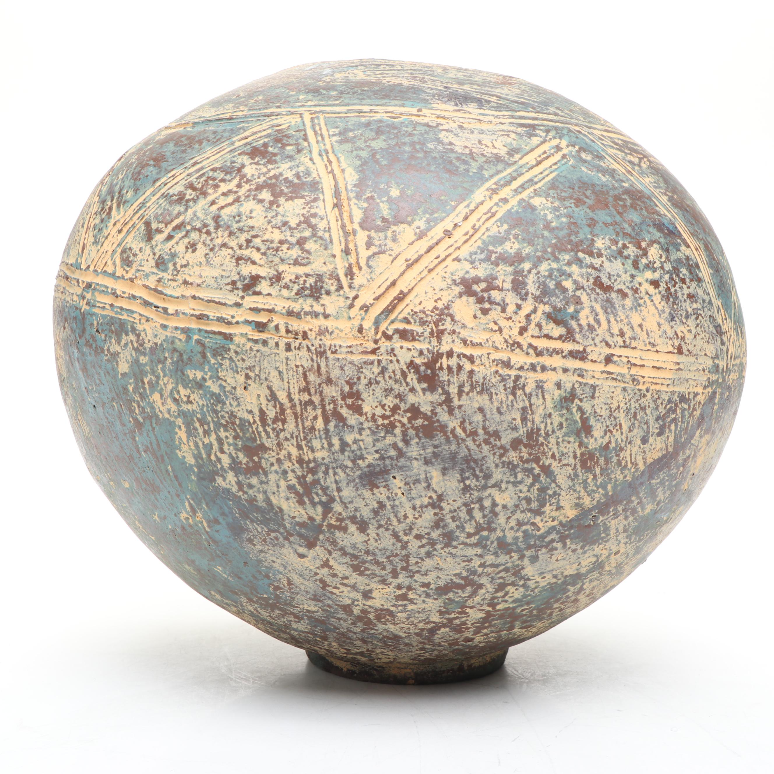 Ghanaian Handcrafted Pottery Vessel