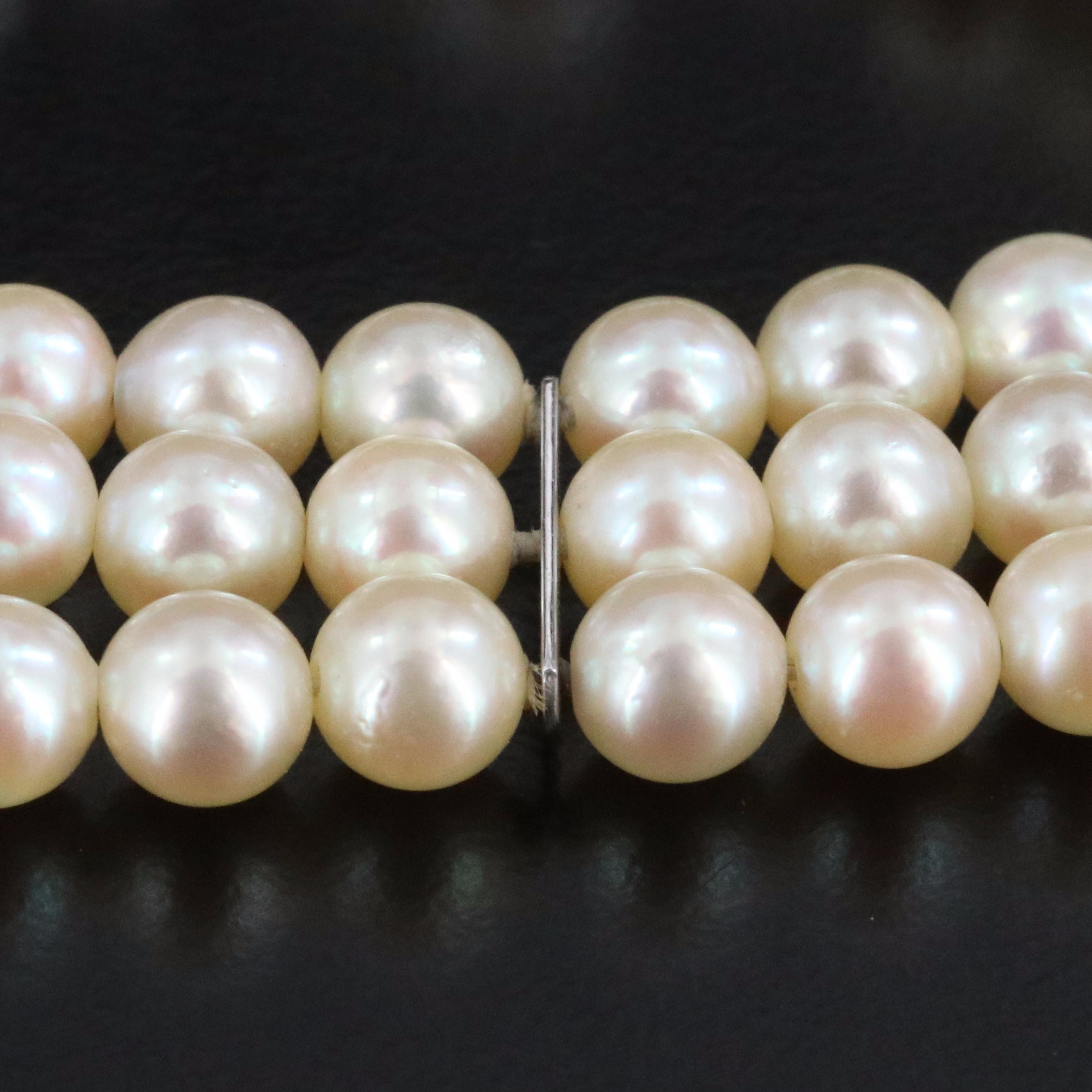 14K Pearl and Diamond Bracelet