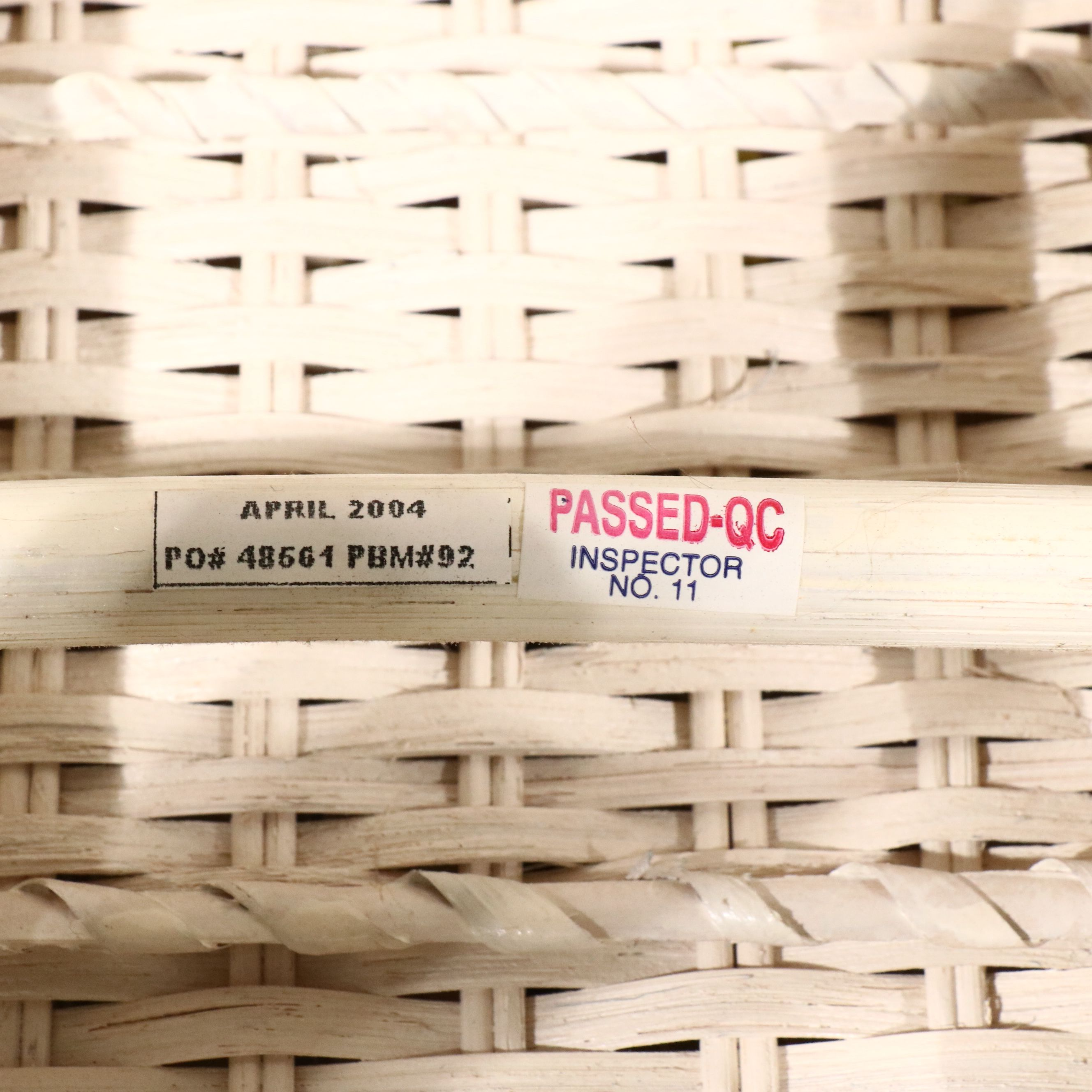 Pair of White Wicker Armchairs, Early 21st Century