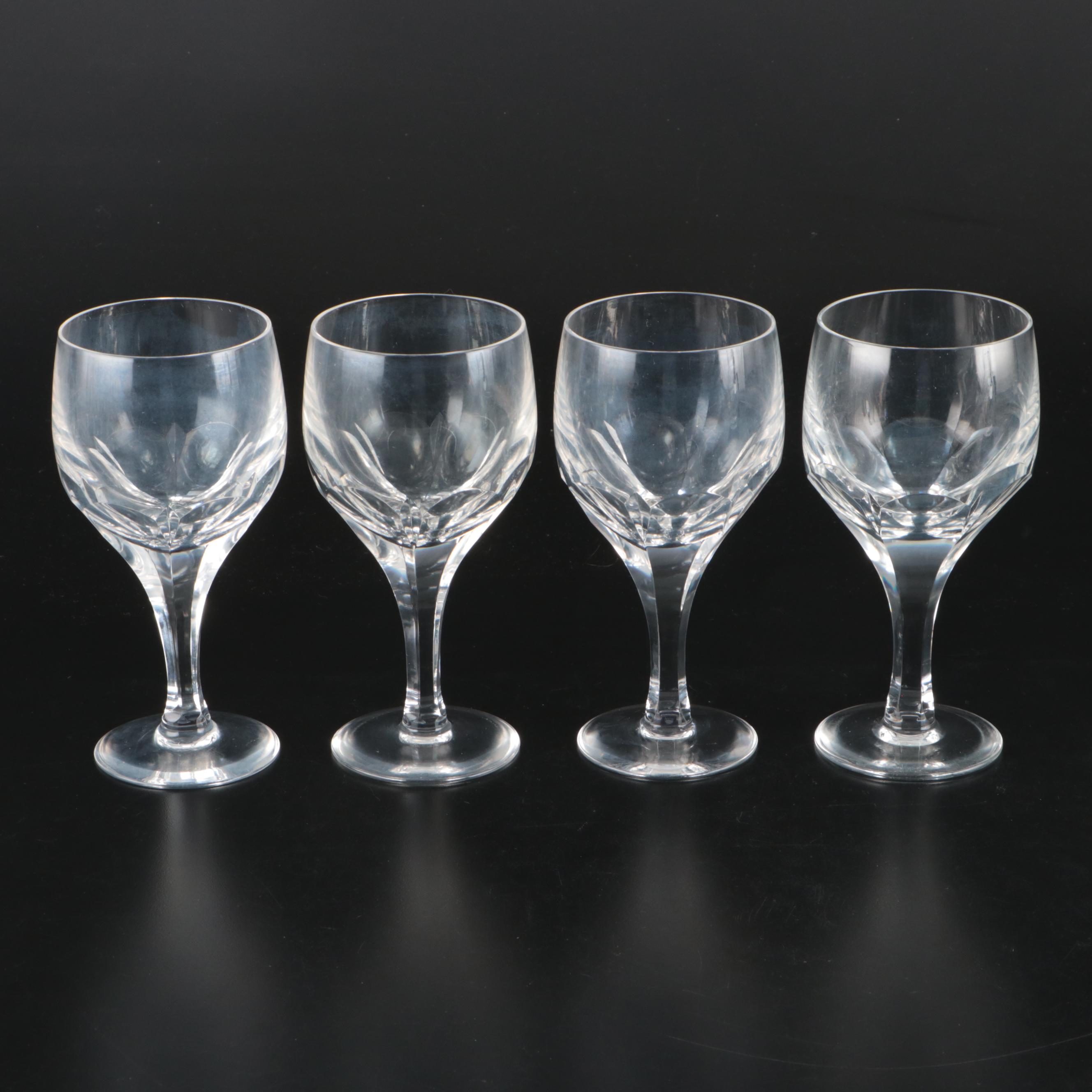 Crystal Pitcher with Other Wine Glasses and Water Goblets
