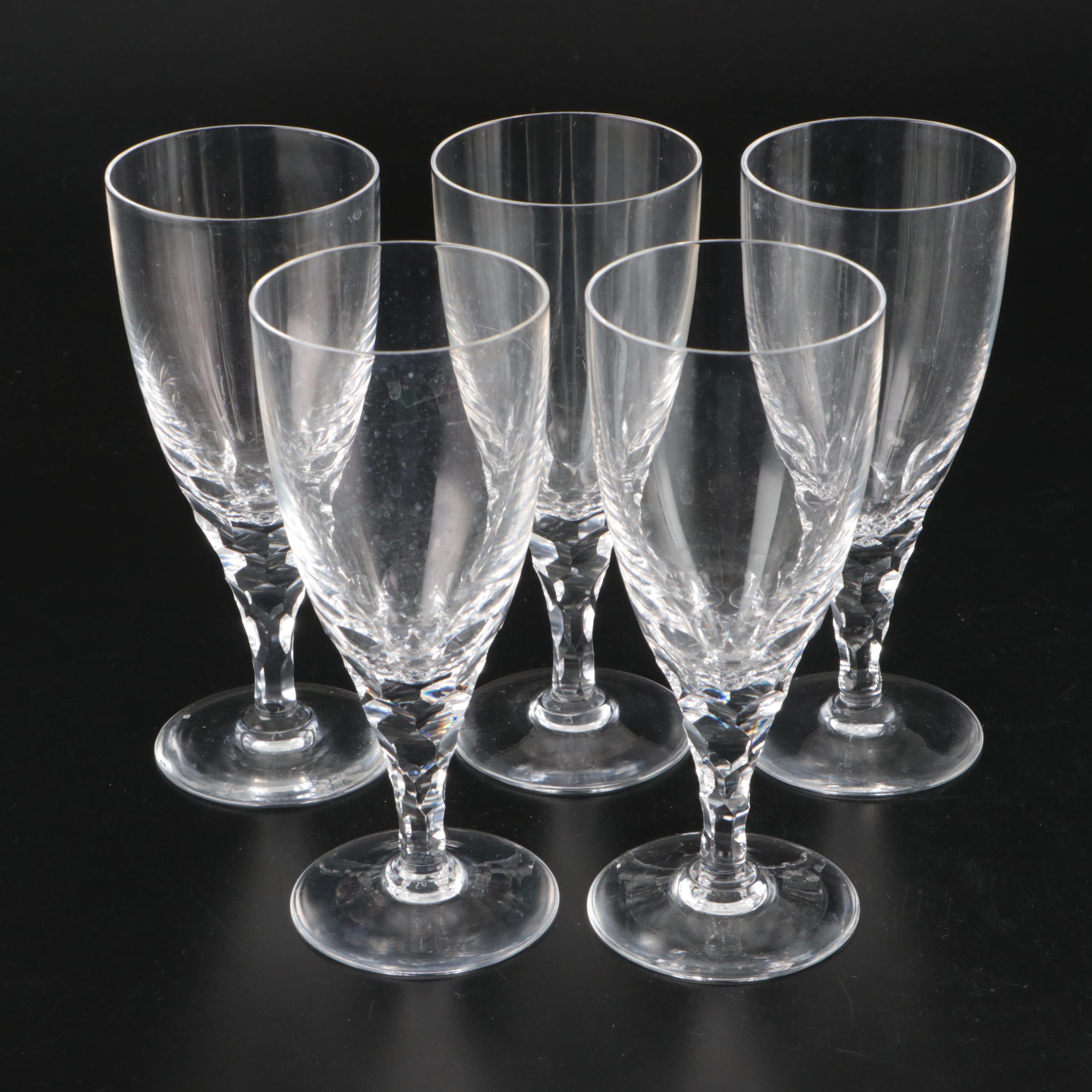 Crystal Pitcher with Other Wine Glasses and Water Goblets