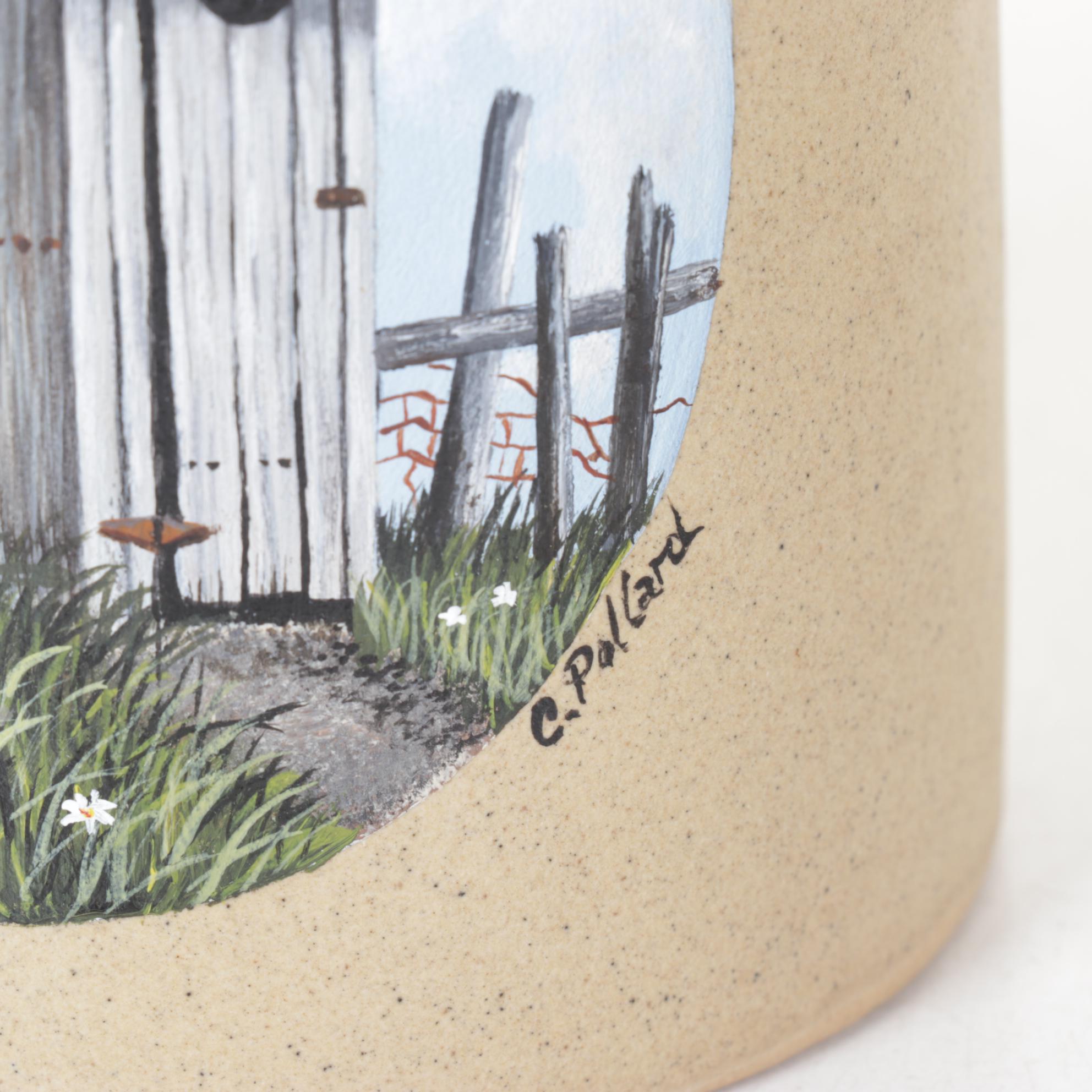 Hand-Painted Outhouse Motif Jug, Figurines & More