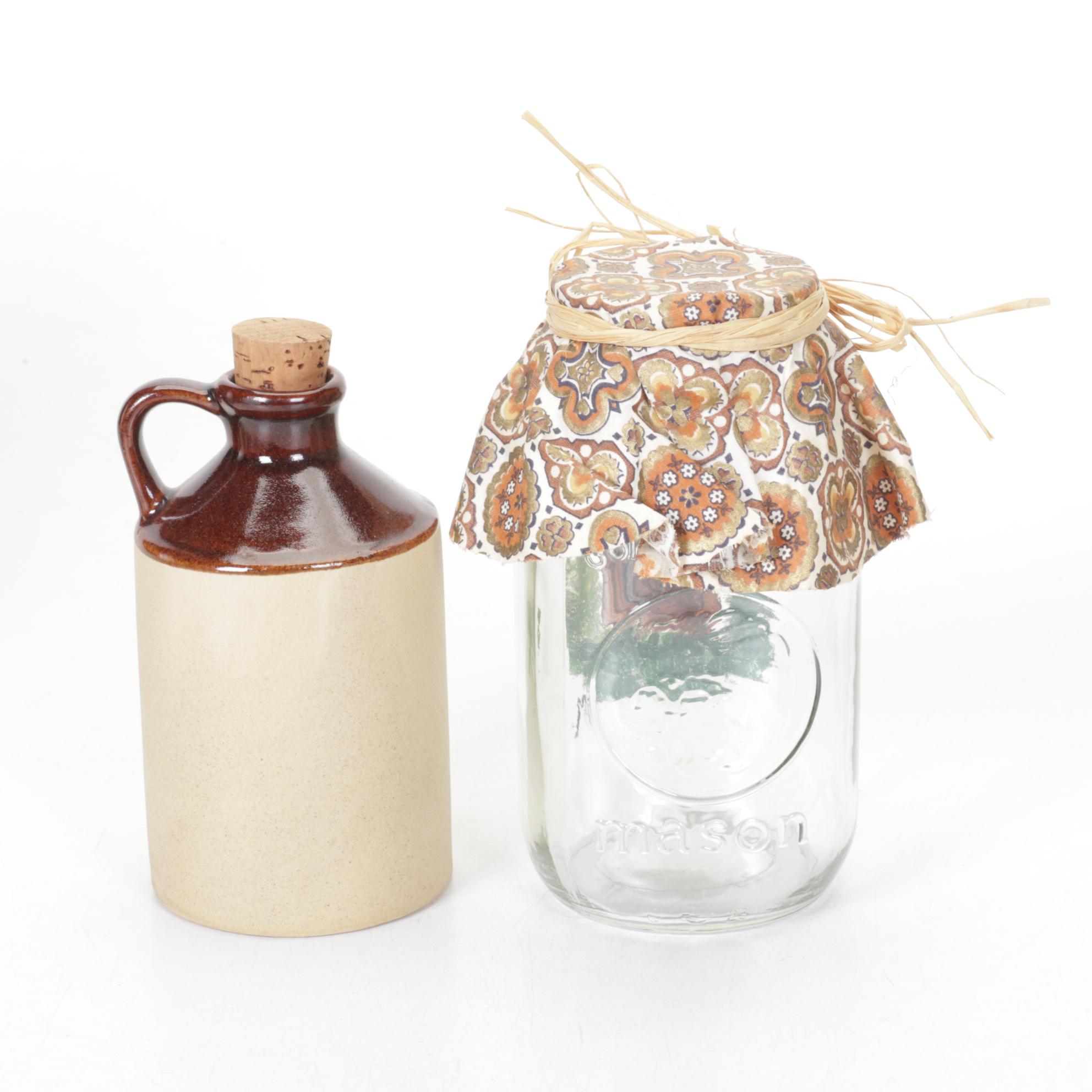 Hand-Painted Outhouse Motif Jug, Figurines & More