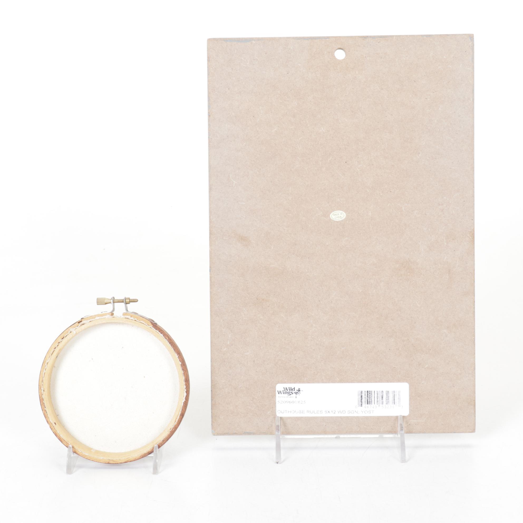 Hand-Painted Outhouse Motif Jug, Figurines & More