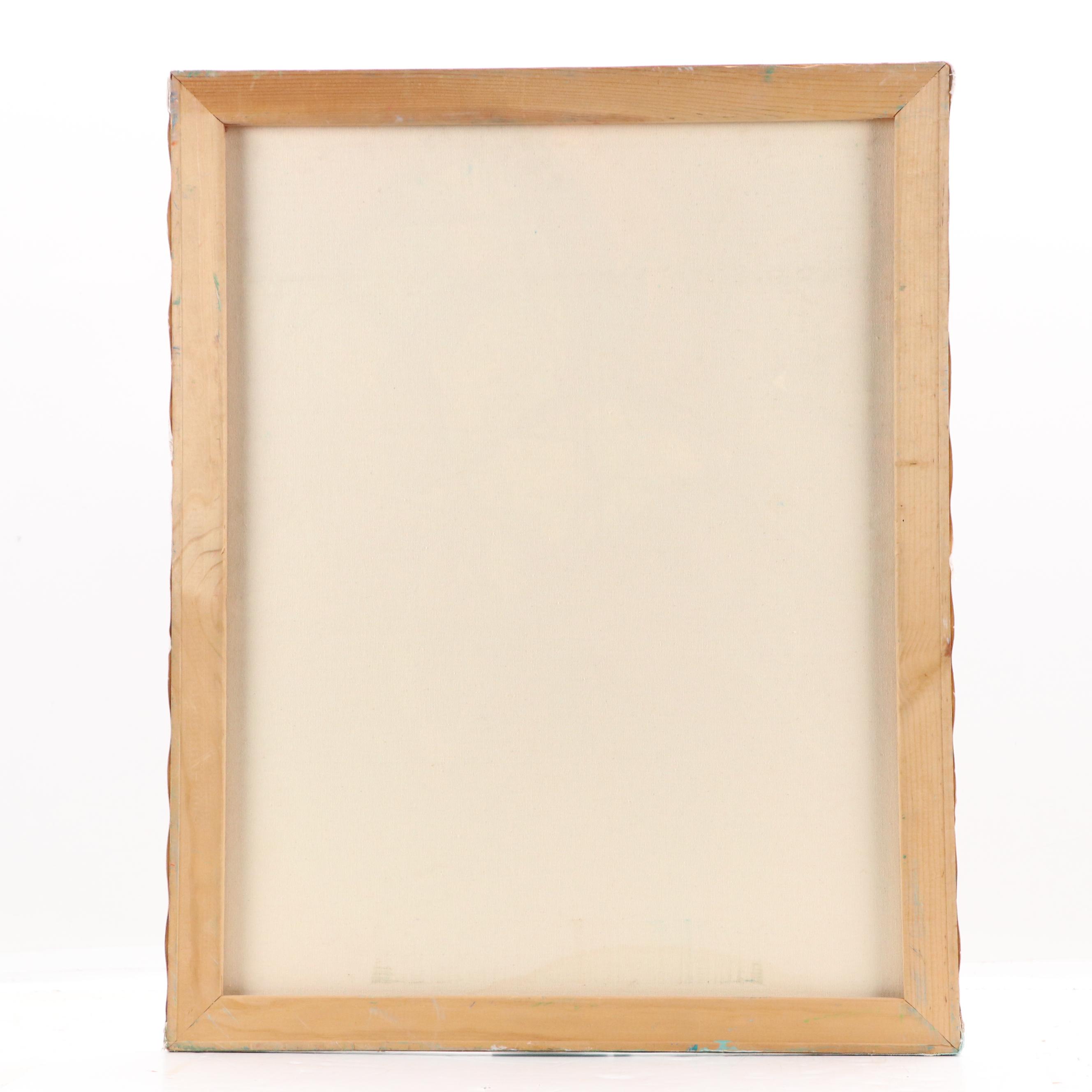 Janice Guttman Mixed Media Painting of Flowers, 1997