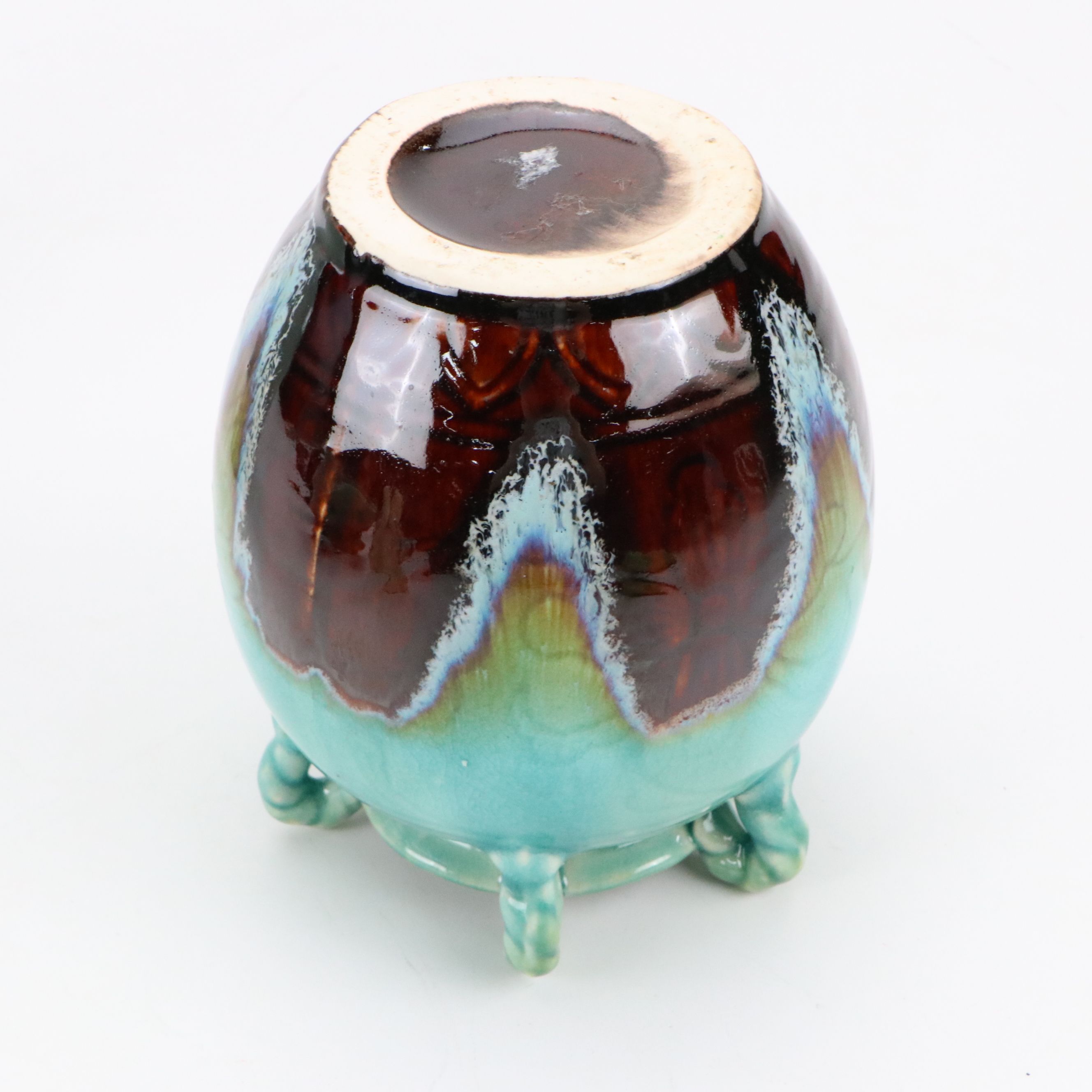 Celadon Ceramic Art Vases and Haeger Bowl