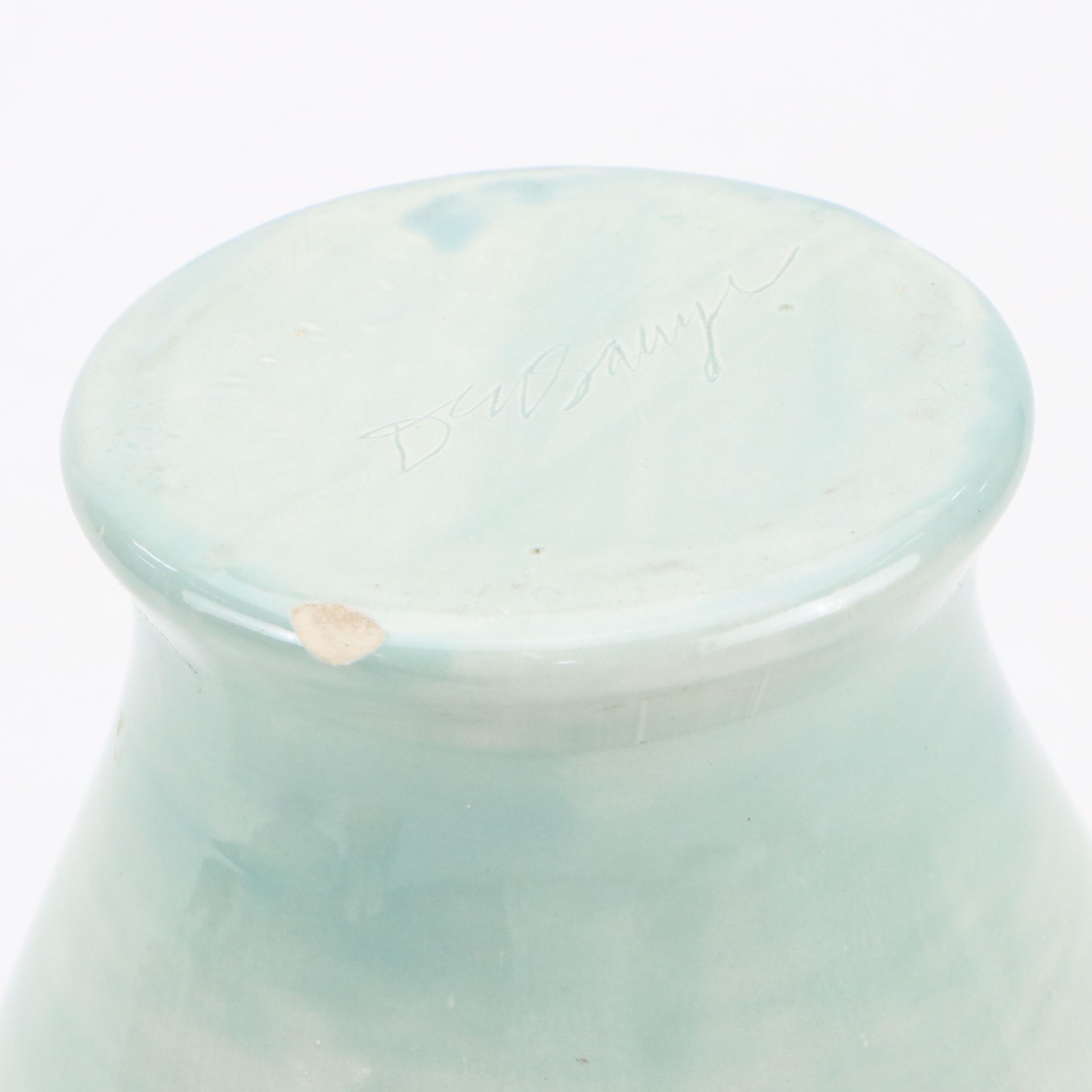 Celadon Ceramic Art Vases and Haeger Bowl