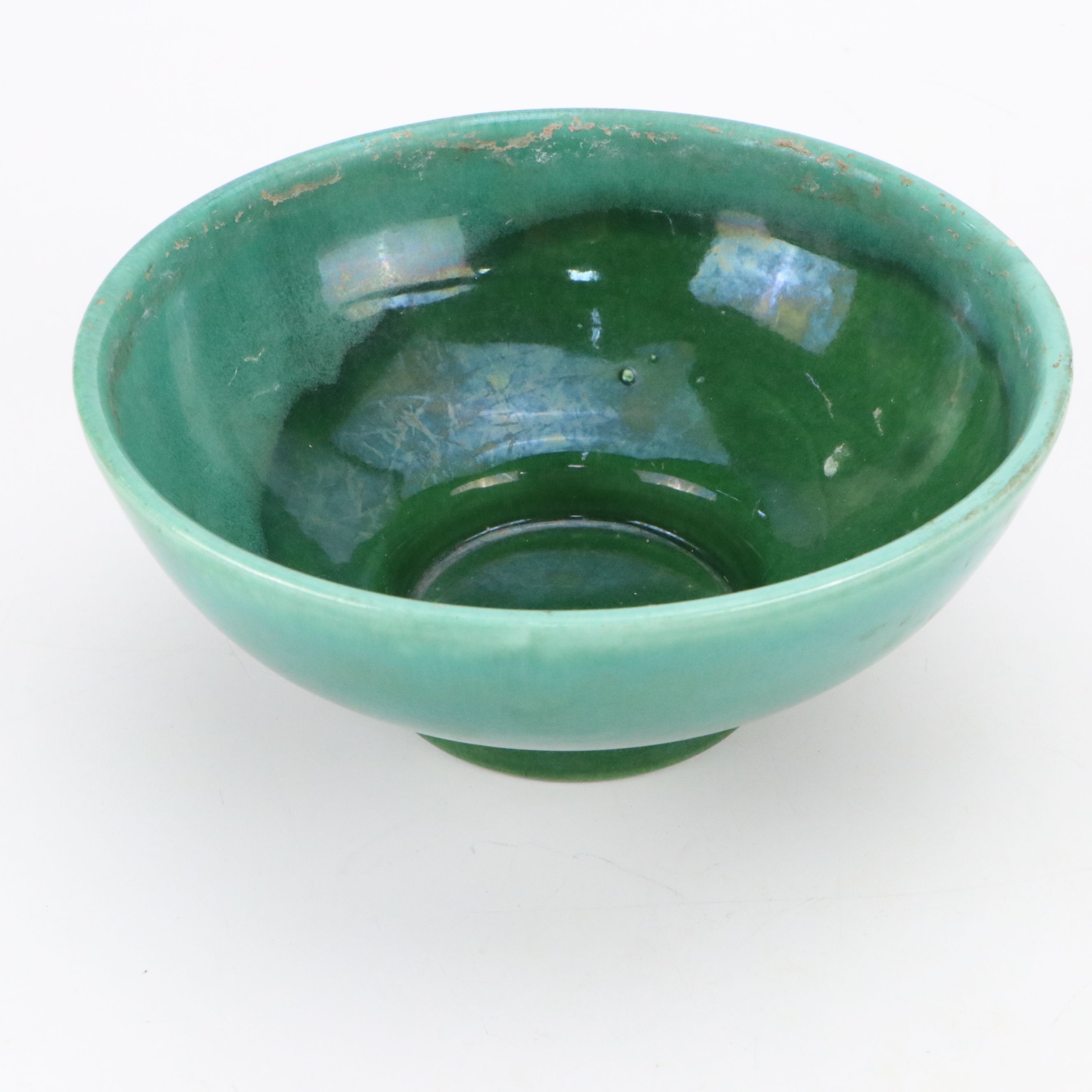 Celadon Ceramic Art Vases and Haeger Bowl