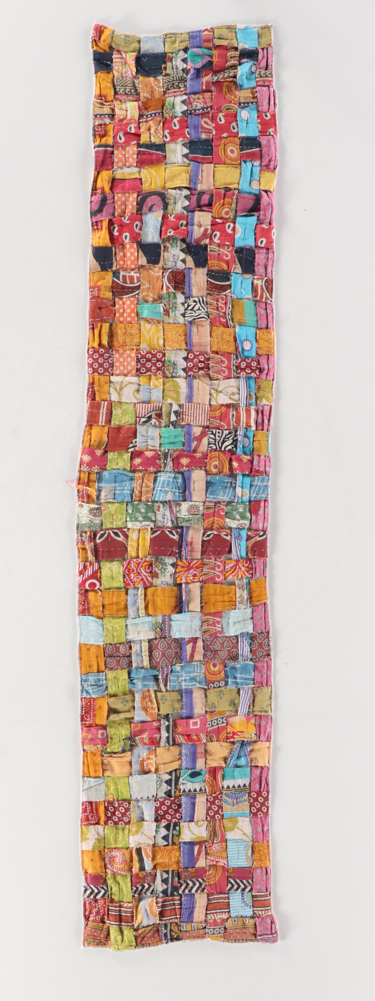 Indian Kantha Quilt Hand-Stitched Coverlets and Accent Pillows