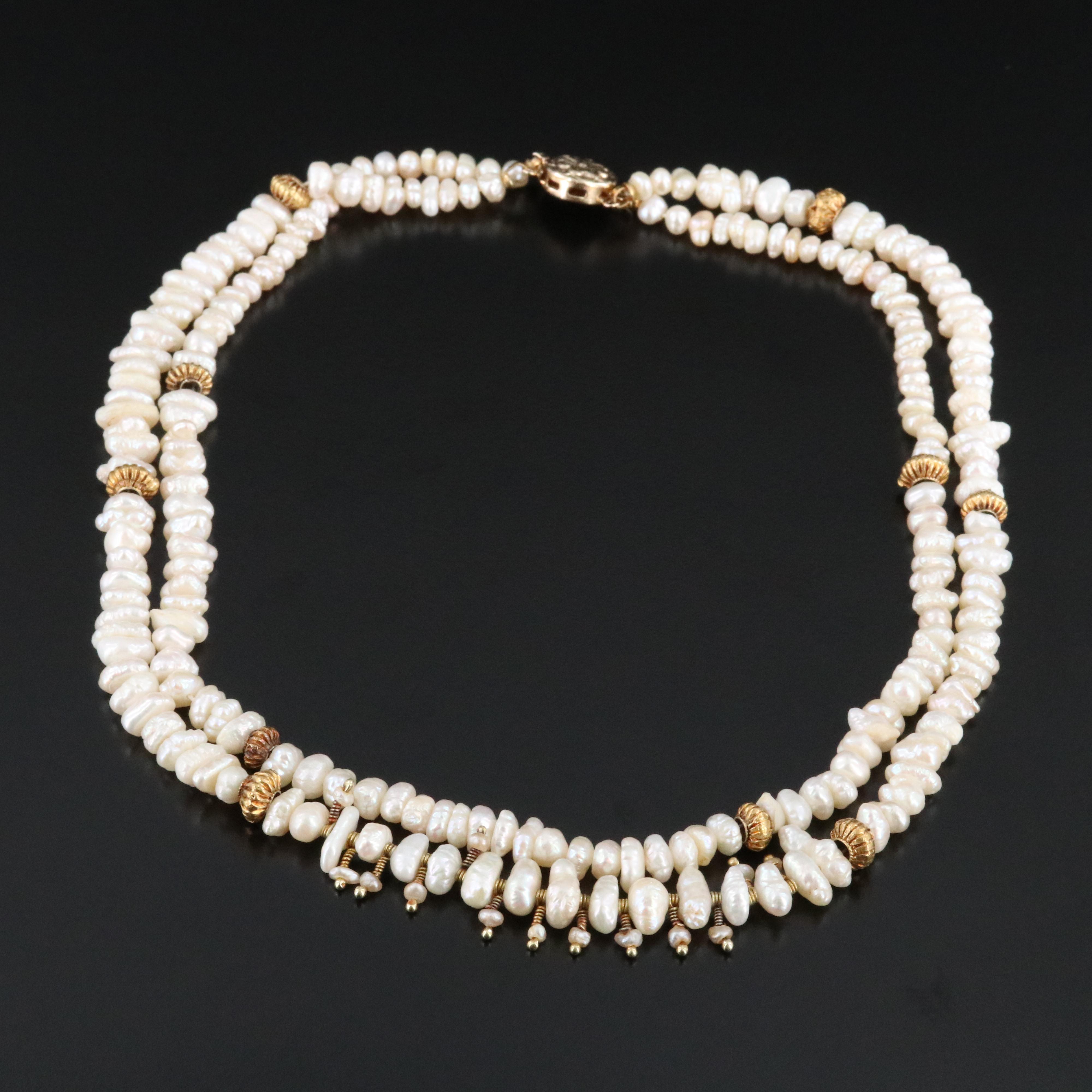 14K Pearl Necklace