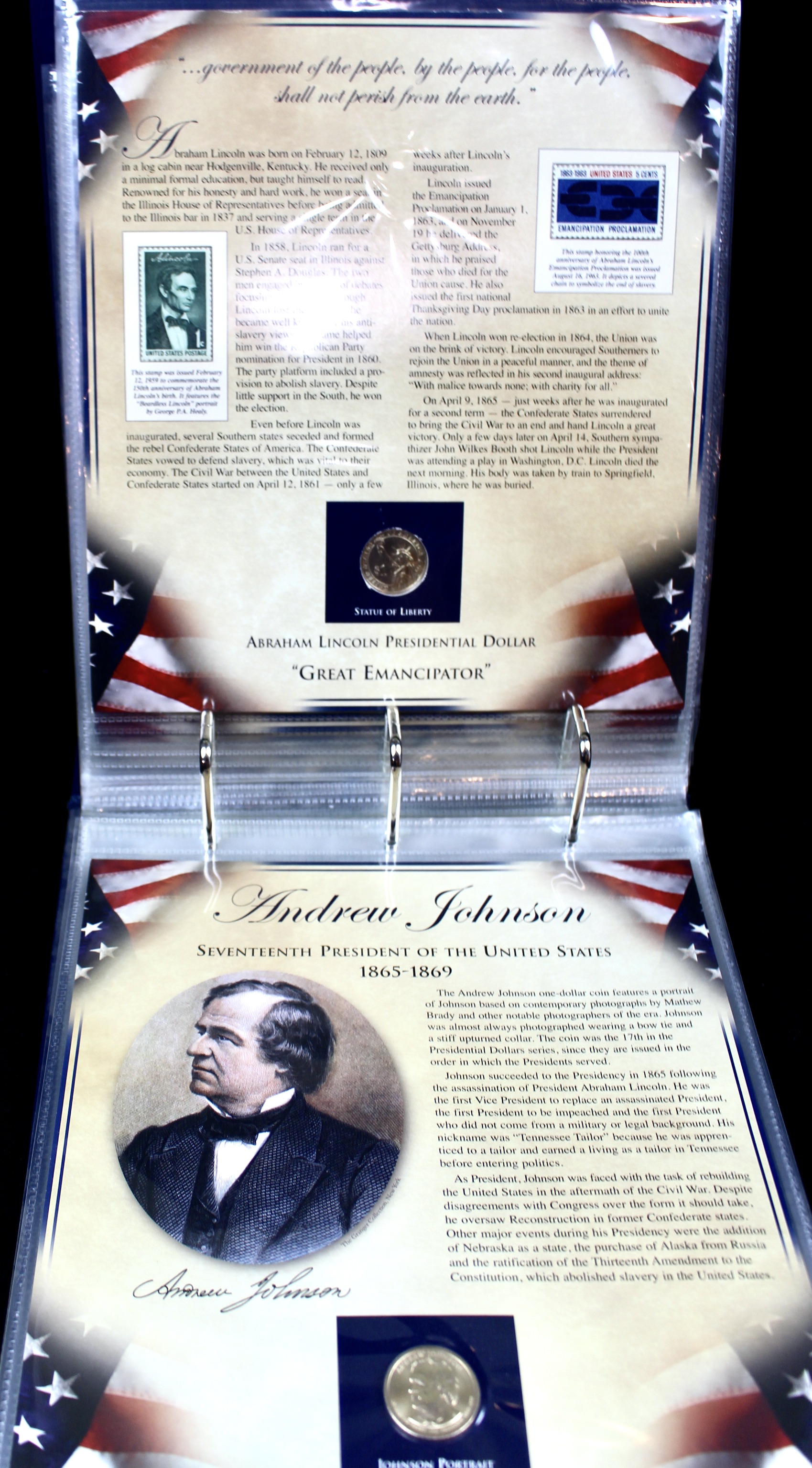 Thirty-Nine Different U.S. Presidential Dollars and Related Stamps