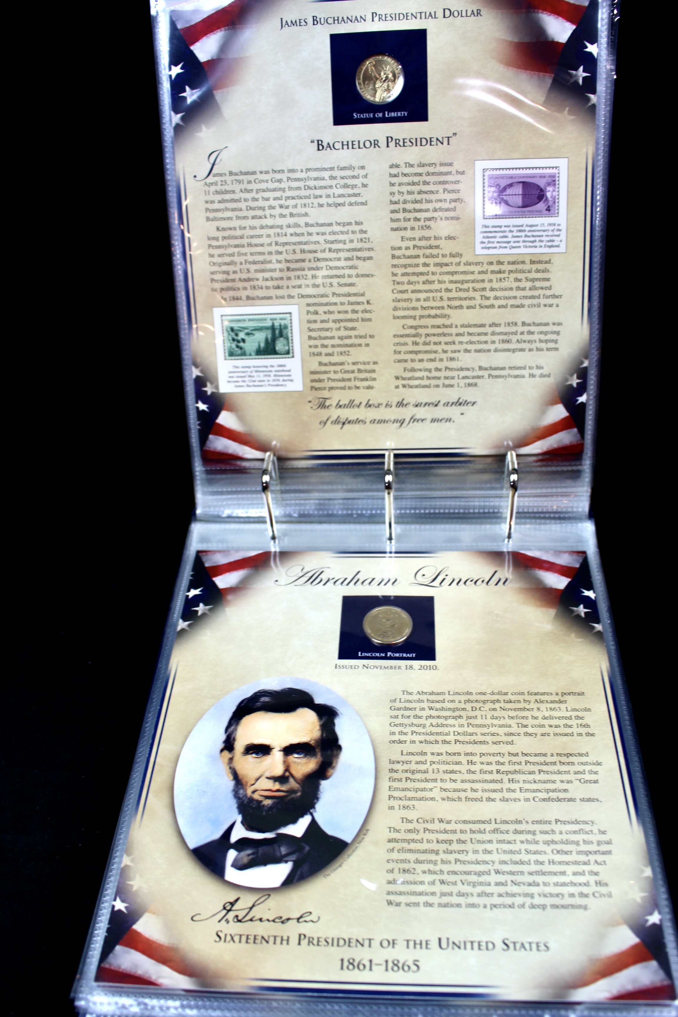 Thirty-Nine Different U.S. Presidential Dollars and Related Stamps