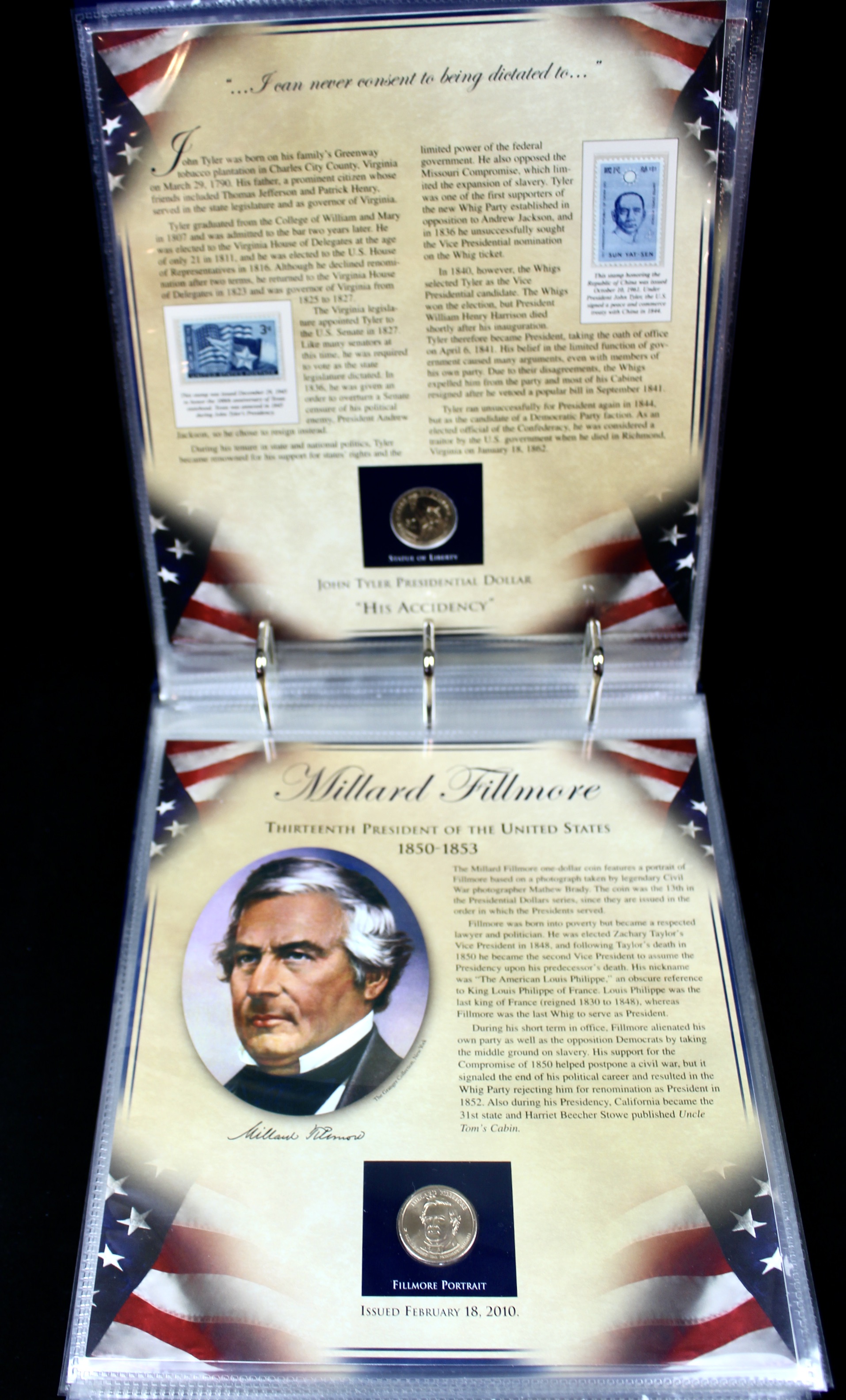 Thirty-Nine Different U.S. Presidential Dollars and Related Stamps