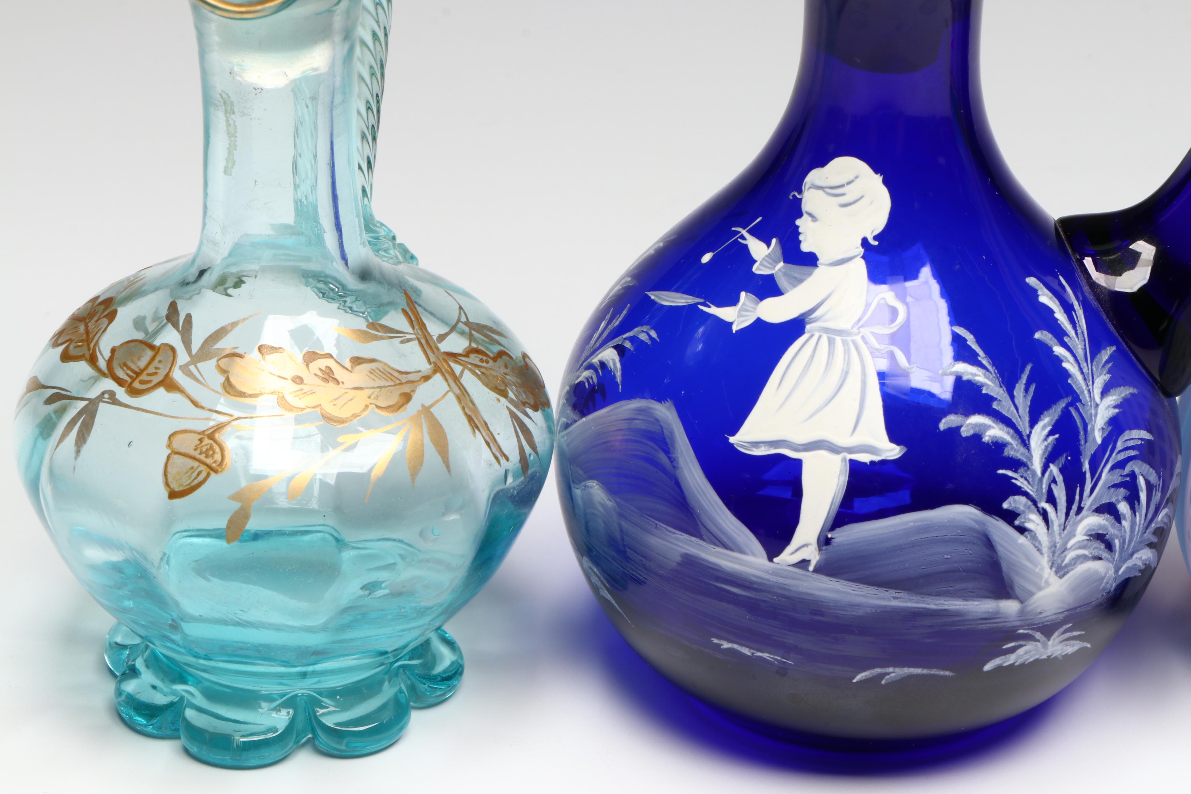 Fenton "Salem" with Mary Gregory and Other Cruets, 20th Century