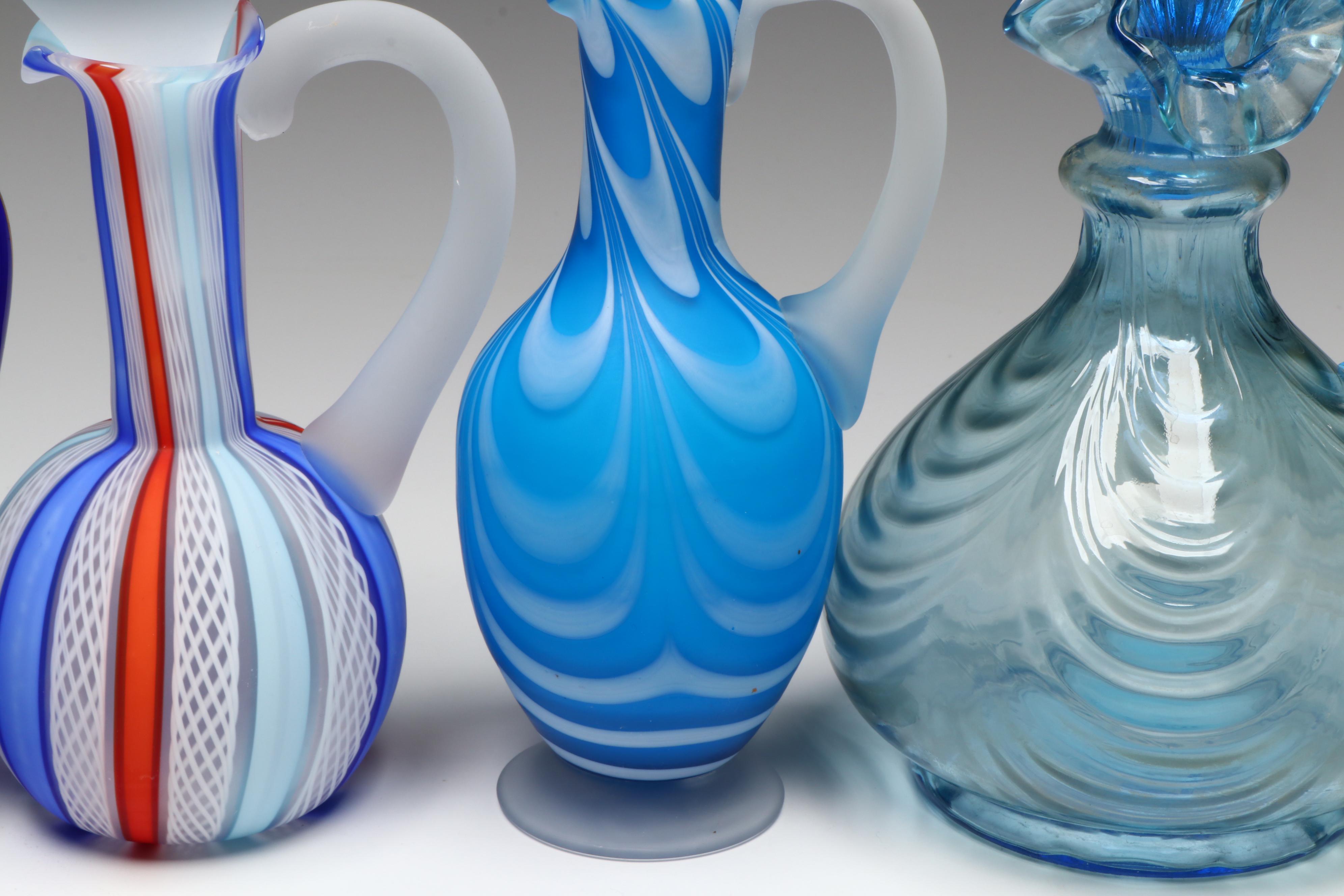 Fenton "Salem" with Mary Gregory and Other Cruets, 20th Century