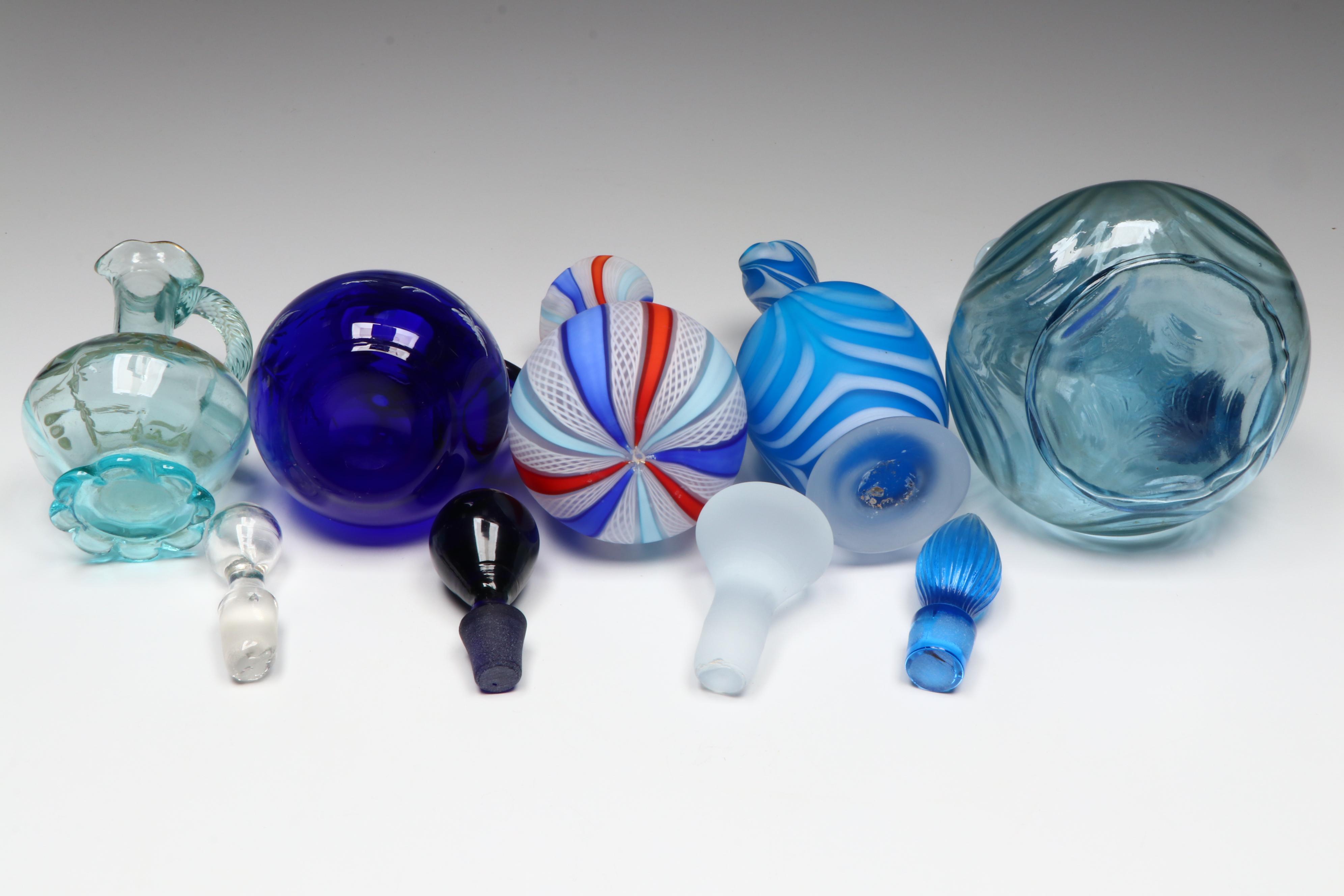 Fenton "Salem" with Mary Gregory and Other Cruets, 20th Century