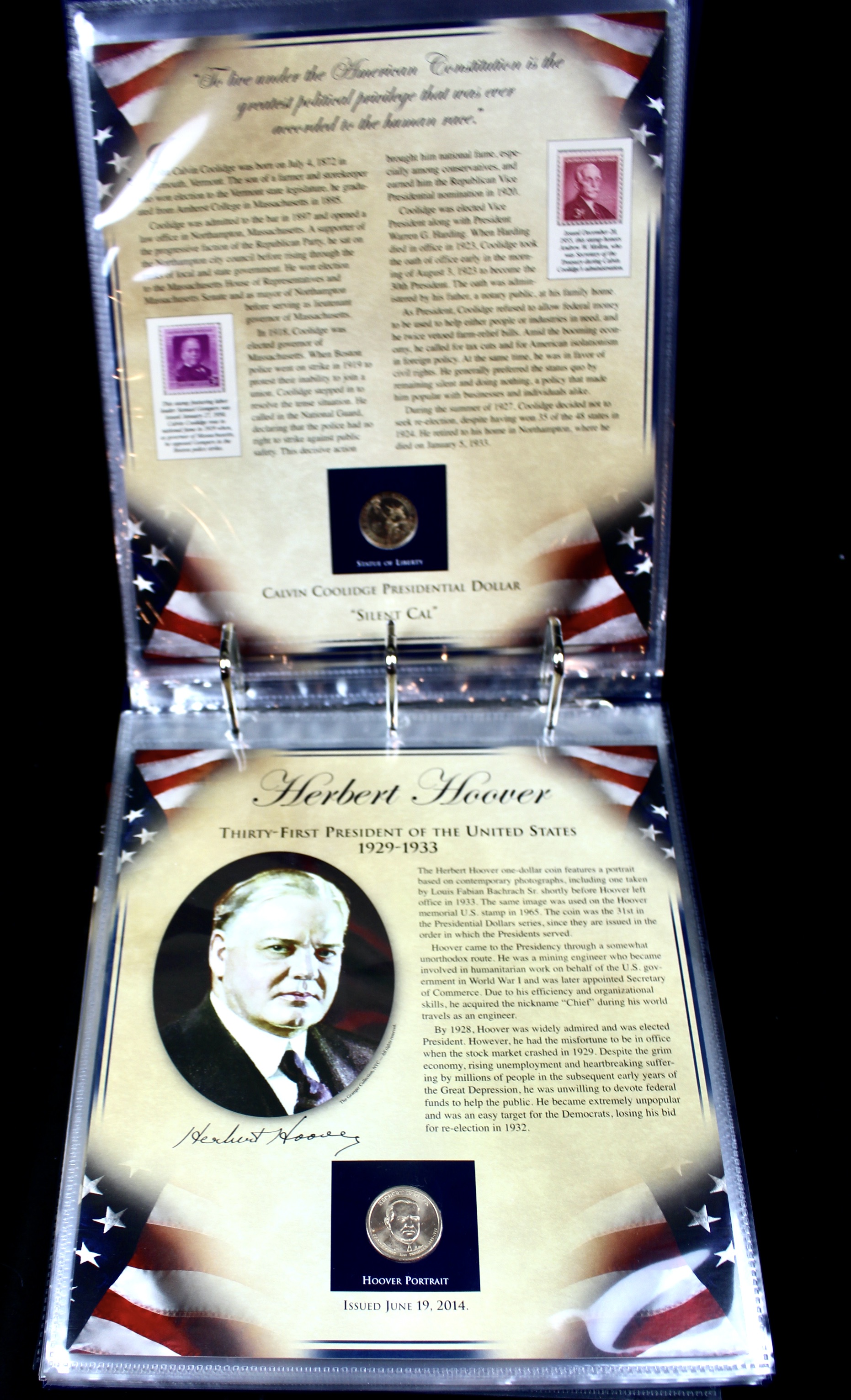 Thirty-Nine Different U.S. Presidential Dollars and Related Stamps