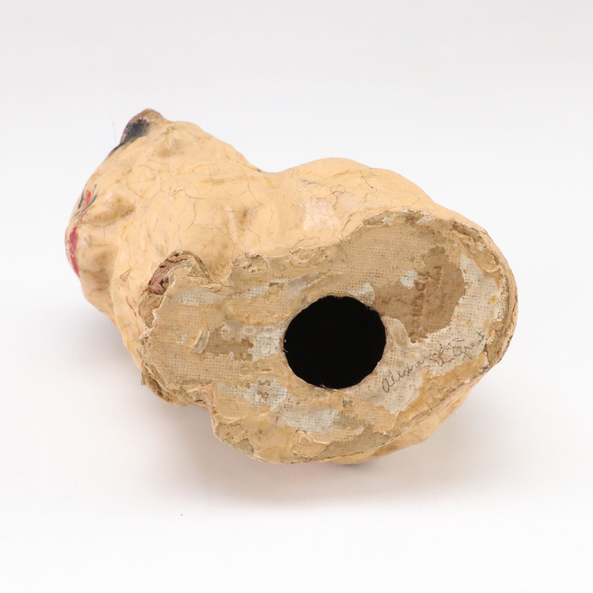 Vintage Paper Mache Cat, Dentist Doll & Animated Wine Stopper