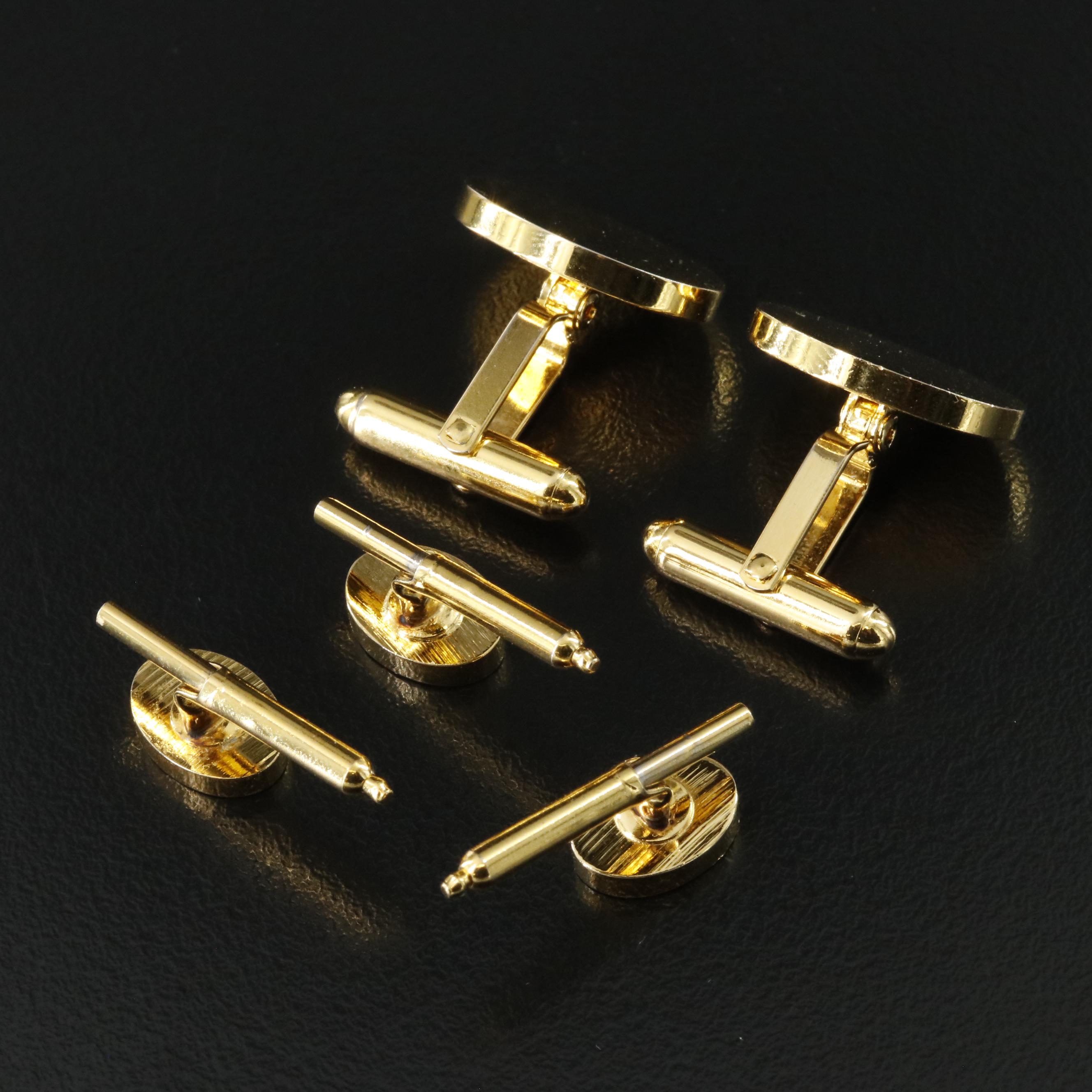 Christian Dior Cufflink and Shirt Stud Set