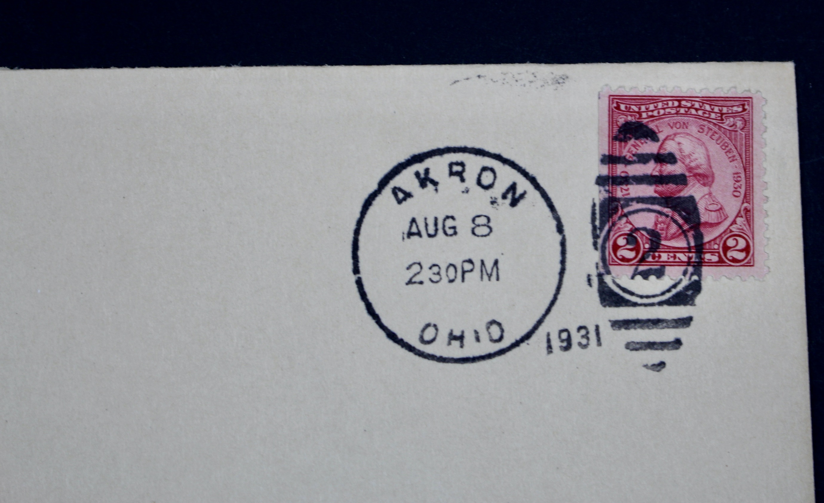1931 Graf Zeppelin Postal Cover, Christening of U.S.S. Akron