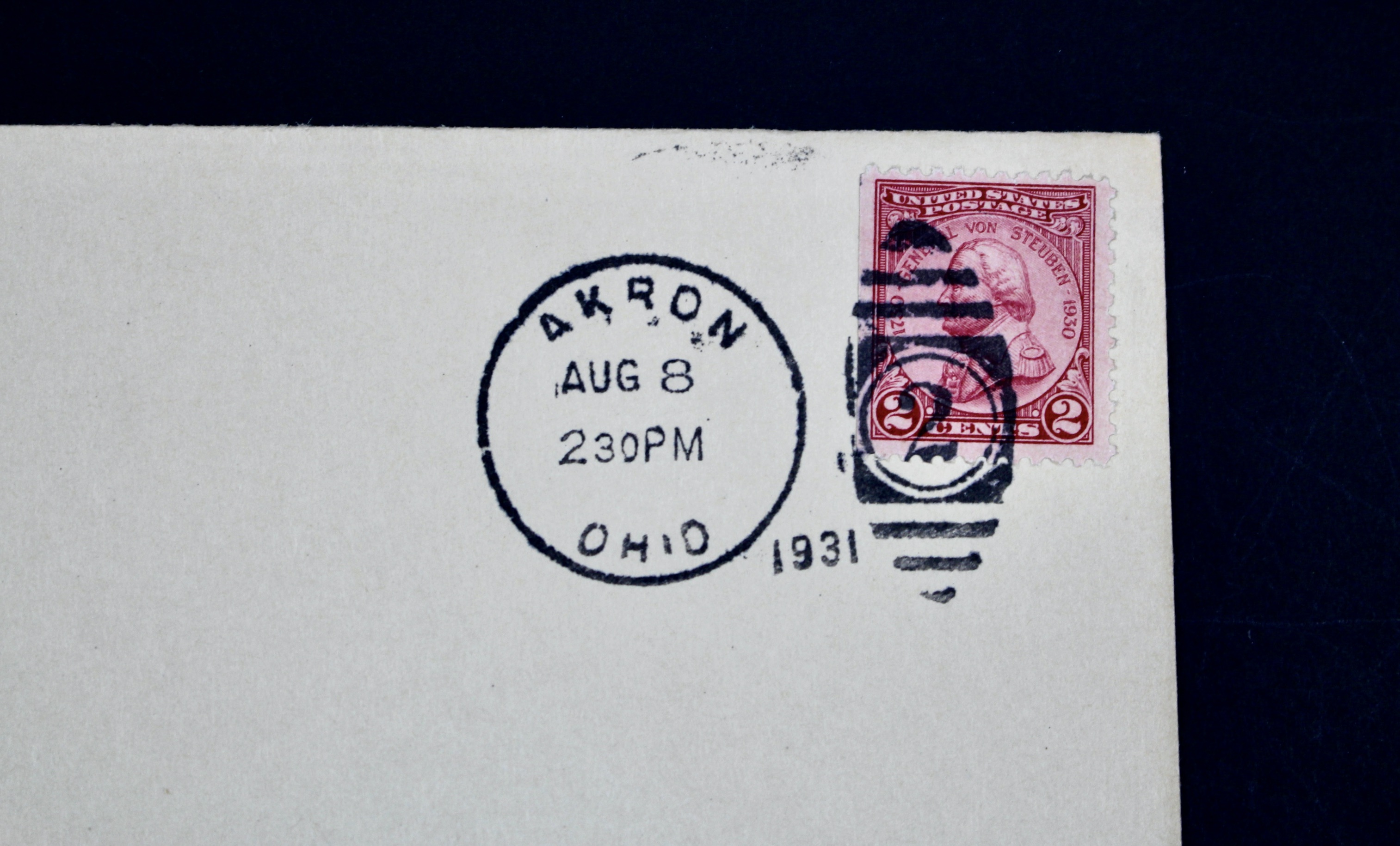1931 Graf Zeppelin Postal Cover, Christening of U.S.S. Akron