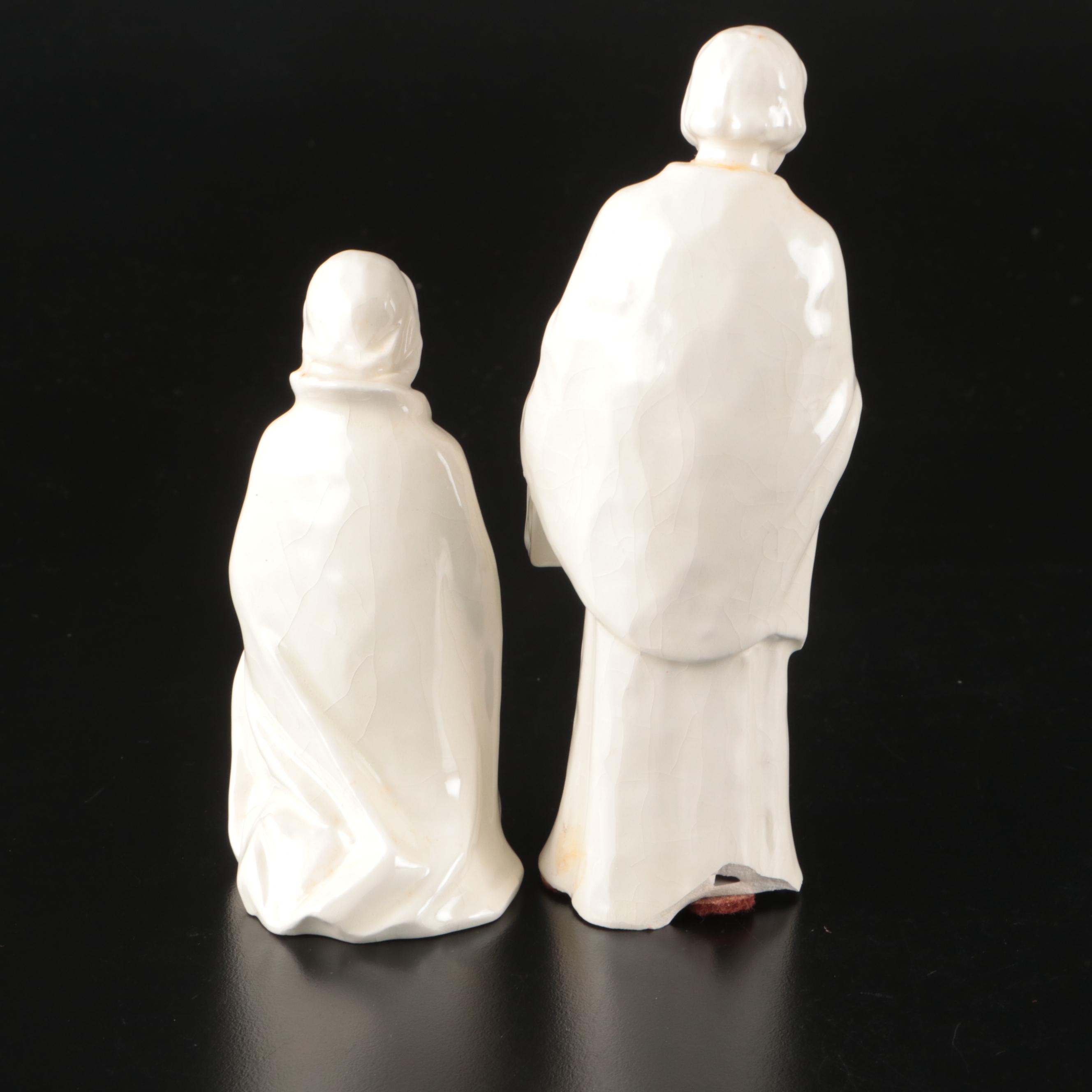 Goebel Sacrart Porcelain Nativity with Our Lady of Fátima Statuette