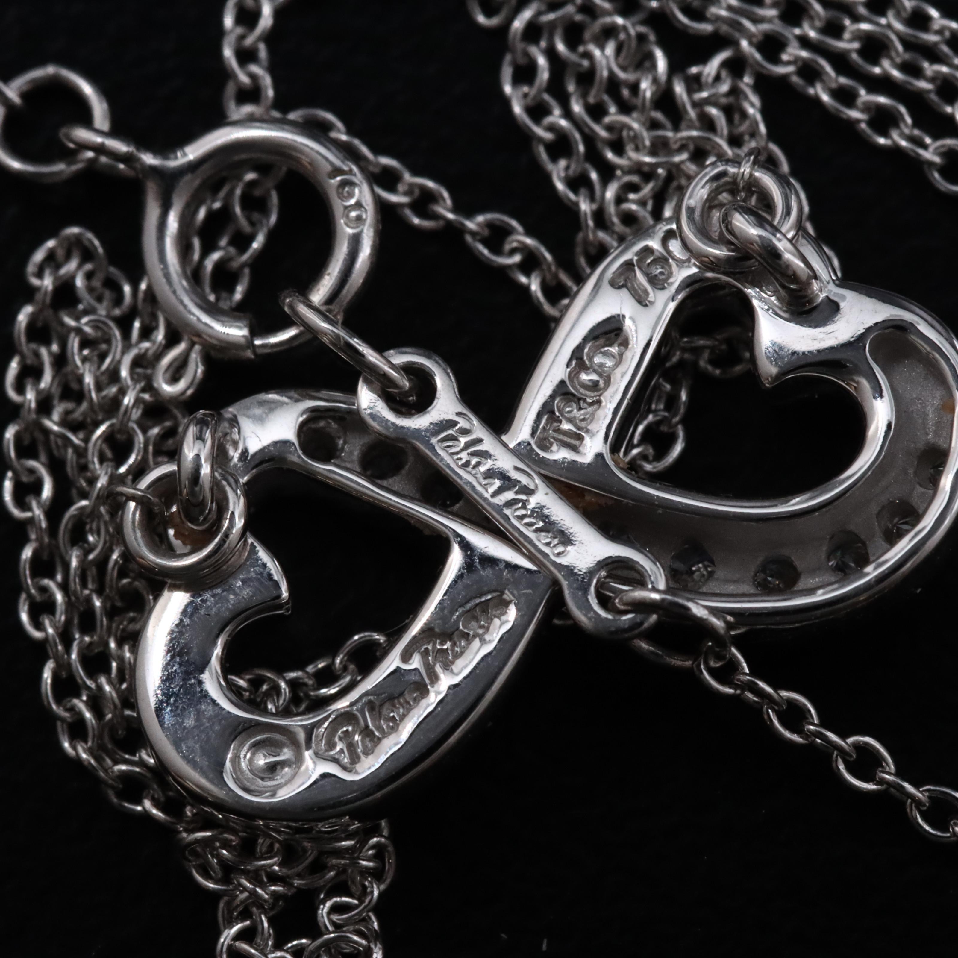 Paloma Picasso for Tiffany & Co. 18K Diamond Loving Heart Infinity Necklace