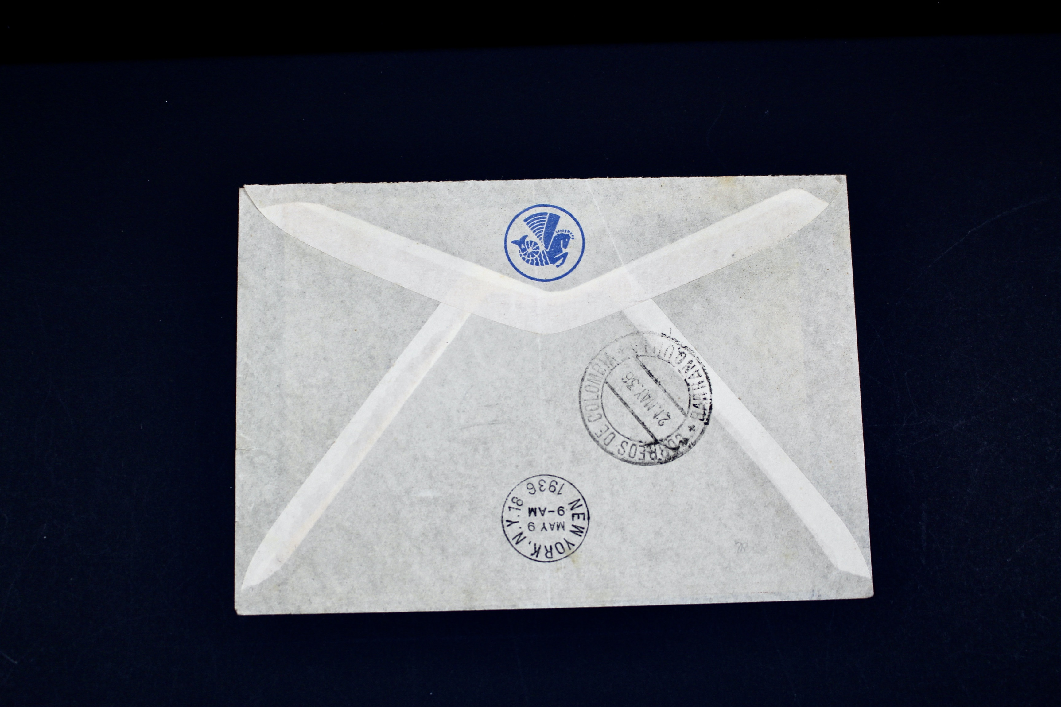 1936 Graf Zeppelin Postal Cover, Germany to Colombia